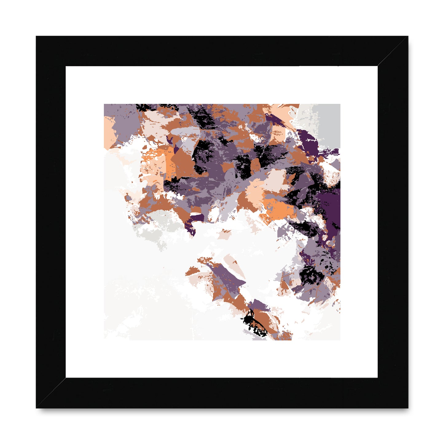 Framed Graphic Art Print, White Mat - 8x8 12x12 16x16 20x20 24x24 28x28 inches | FPS-1180-7693