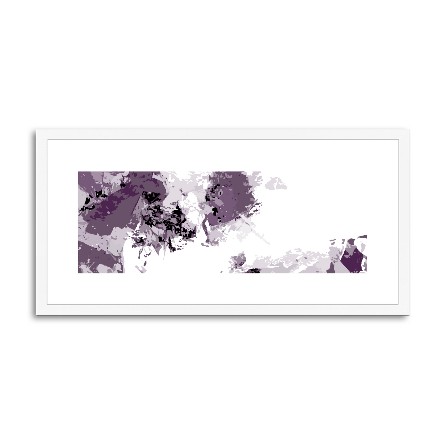 Framed Graphic Art Print, White Mat - 12x24 inches | FP-1180-7694