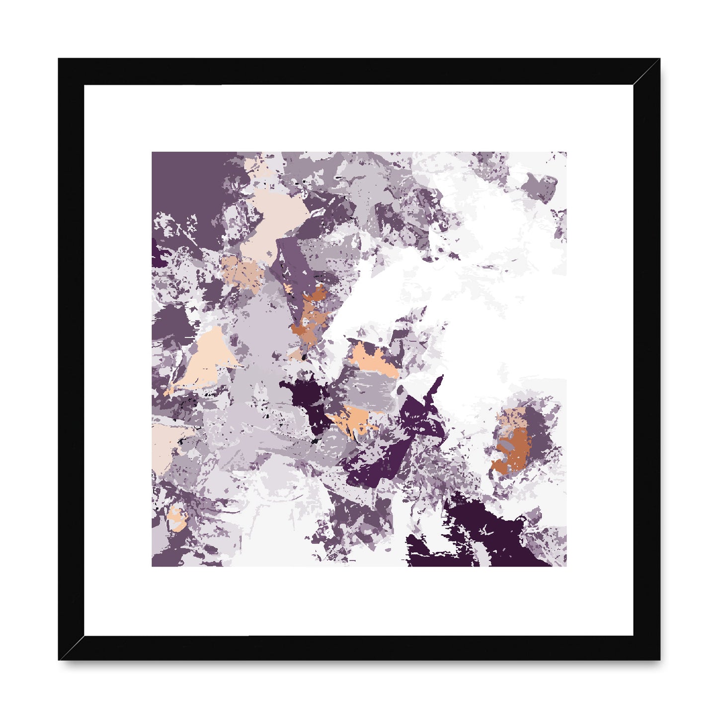 Framed Graphic Art Print, White Mat - 8x8 12x12 16x16 20x20 24x24 28x28 inches | FPS-1180-7695