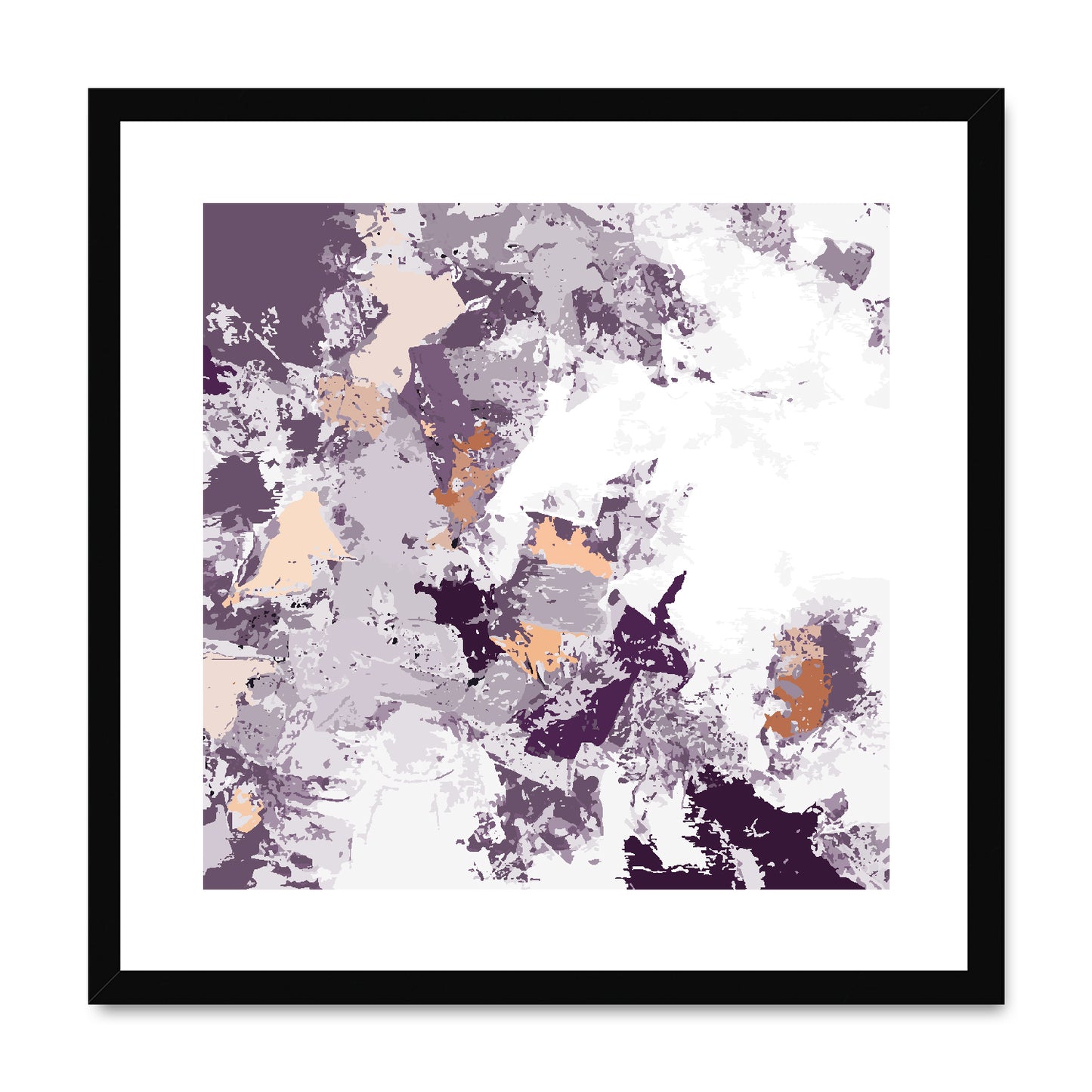 Framed Graphic Art Print, White Mat - 8x8 12x12 16x16 20x20 24x24 28x28 inches | FPS-1180-7695