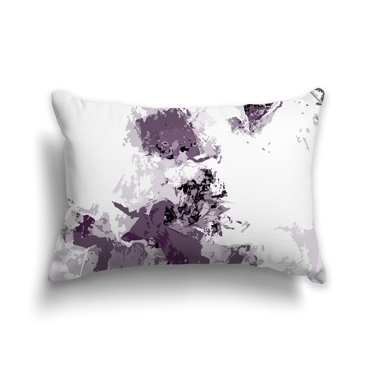 Lumbar Throw Pillow featuring graphic art from the Blueberry Patch Collection