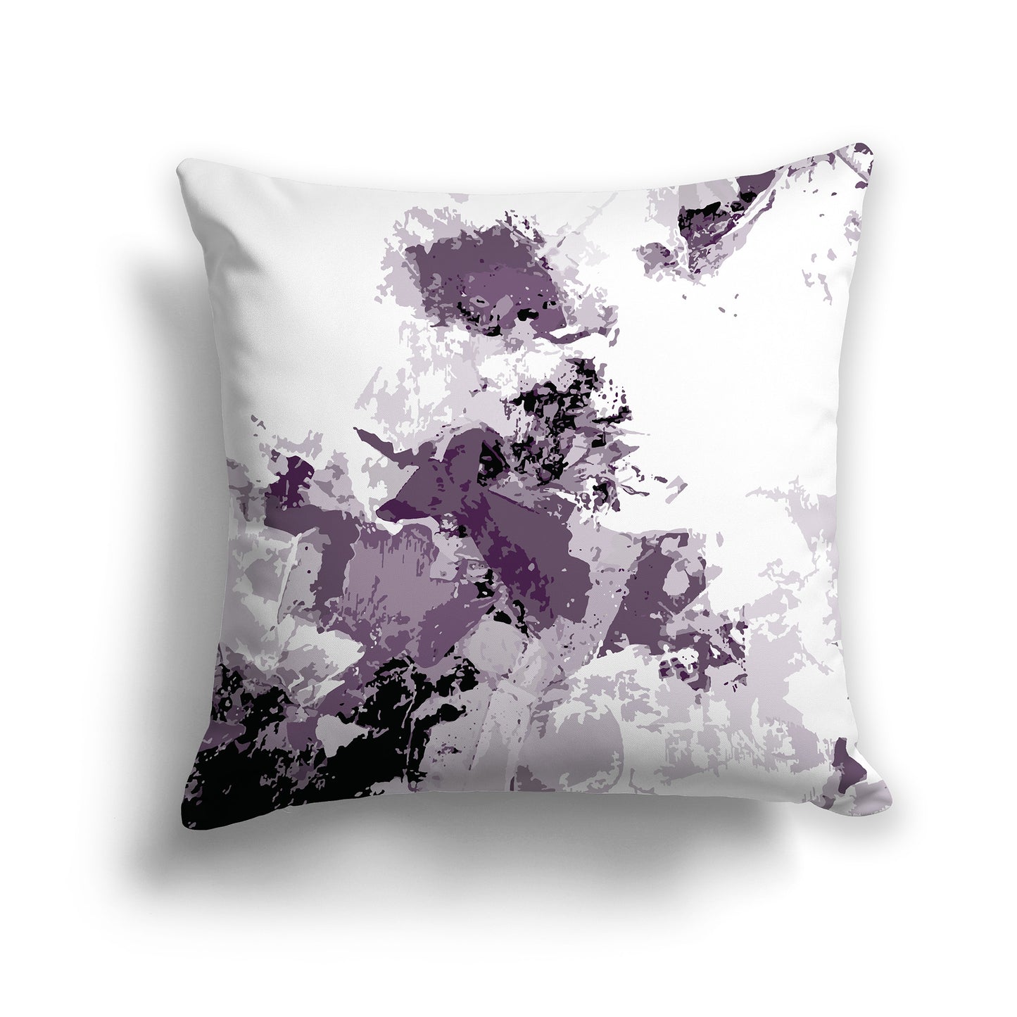 Square Throw Pillow featuring graphic art from the Blueberry Patch Collection