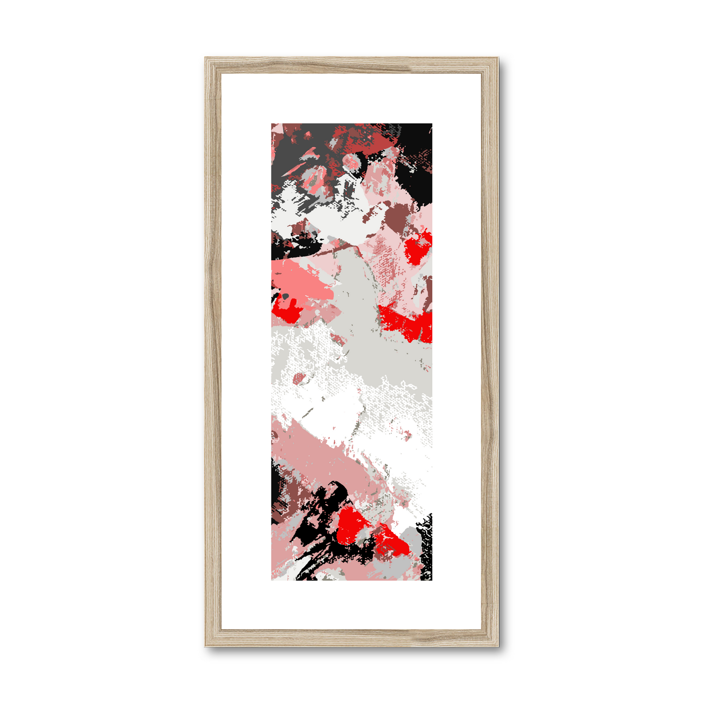Framed Graphic Art Print, White Mat - 12x24 inches | FP-1190-7689