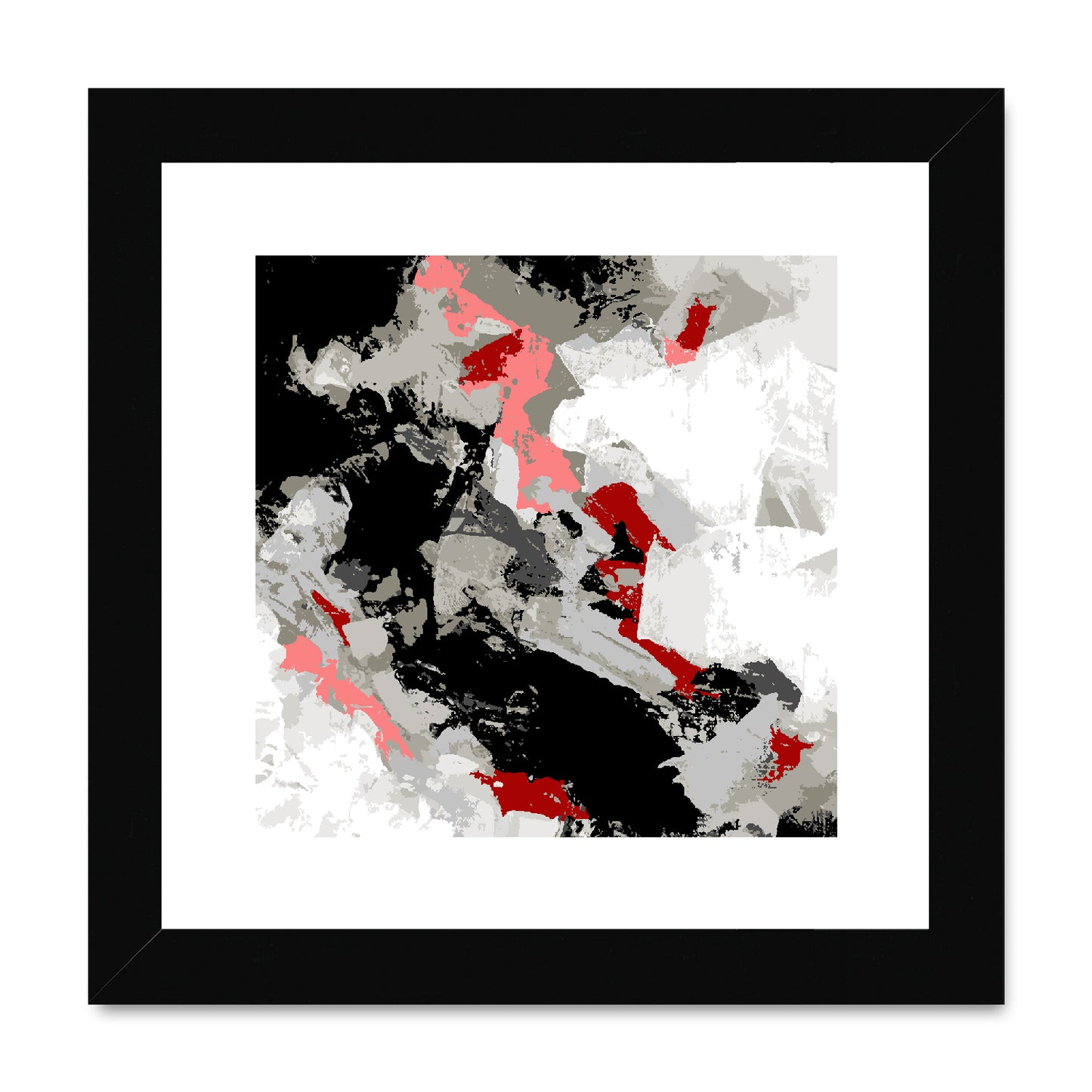 Framed Graphic Art Print, White Mat - 8x8 12x12 16x16 20x20 24x24 28x28 inches | FPS-1190-7690