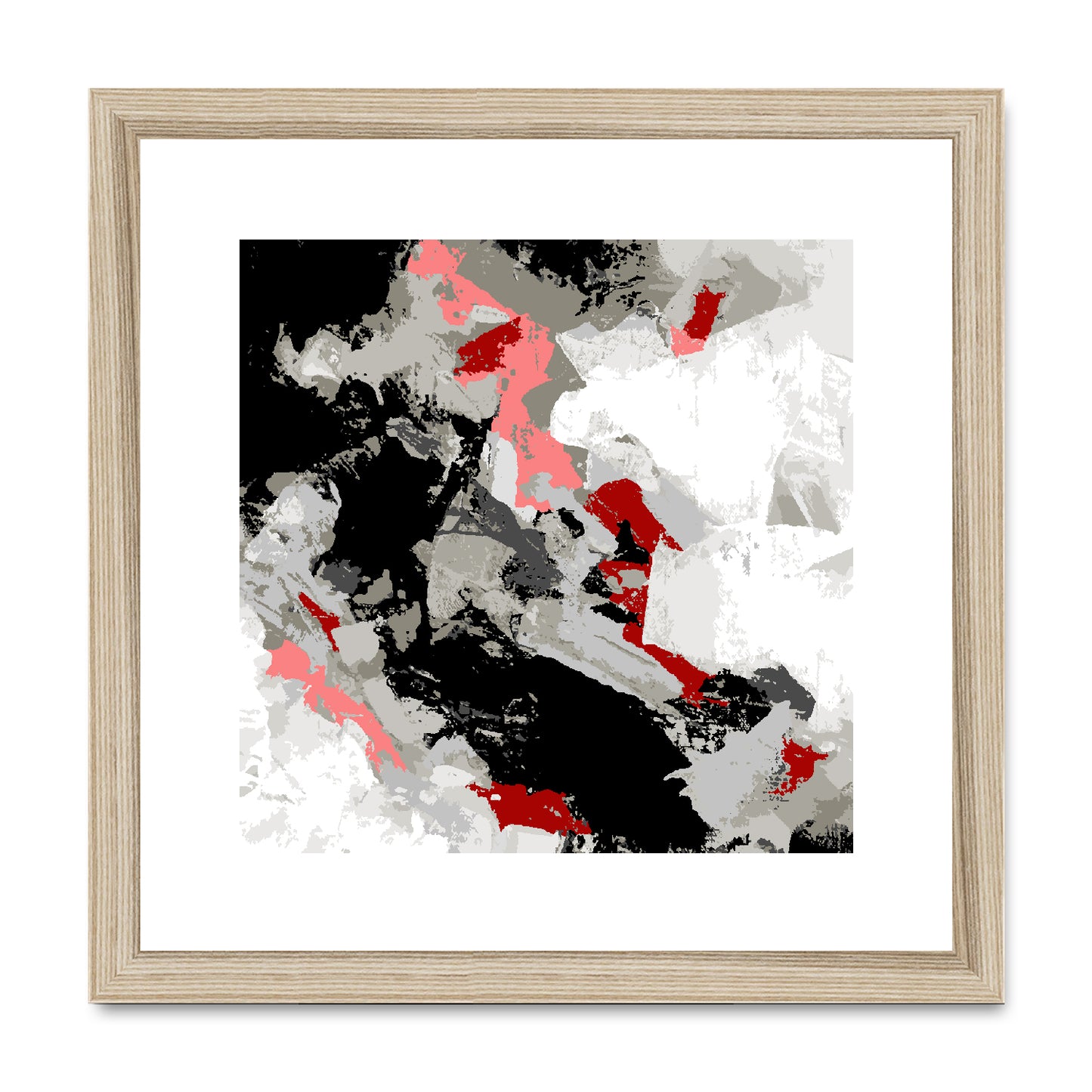Framed Graphic Art Print, White Mat - 8x8 12x12 16x16 20x20 24x24 28x28 inches | FPS-1190-7690