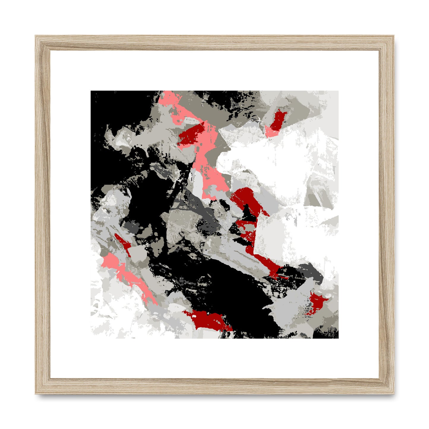 Framed Graphic Art Print, White Mat - 8x8 12x12 16x16 20x20 24x24 28x28 inches | FPS-1190-7690