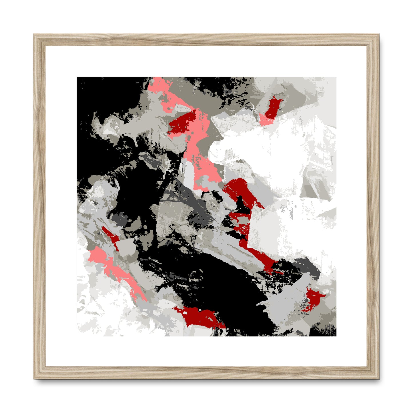 Framed Graphic Art Print, White Mat - 8x8 12x12 16x16 20x20 24x24 28x28 inches | FPS-1190-7690