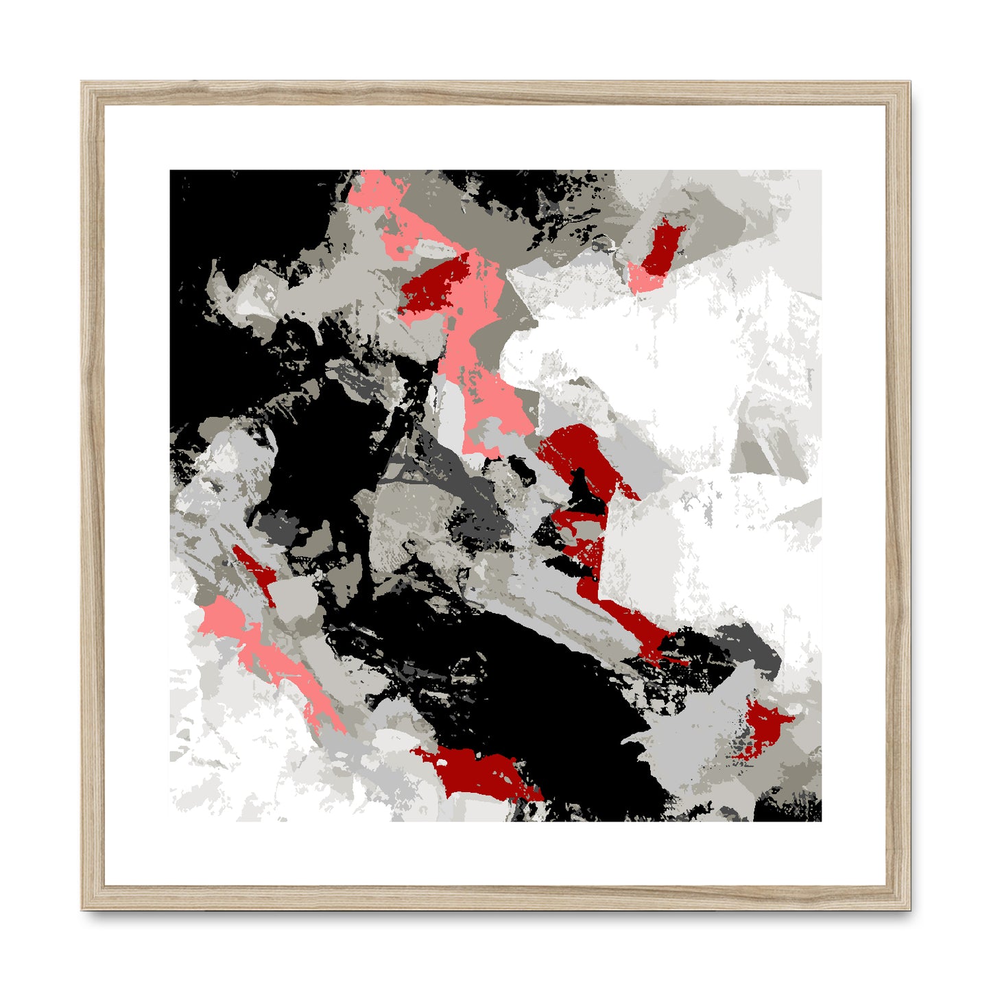 Framed Graphic Art Print, White Mat - 8x8 12x12 16x16 20x20 24x24 28x28 inches | FPS-1190-7690