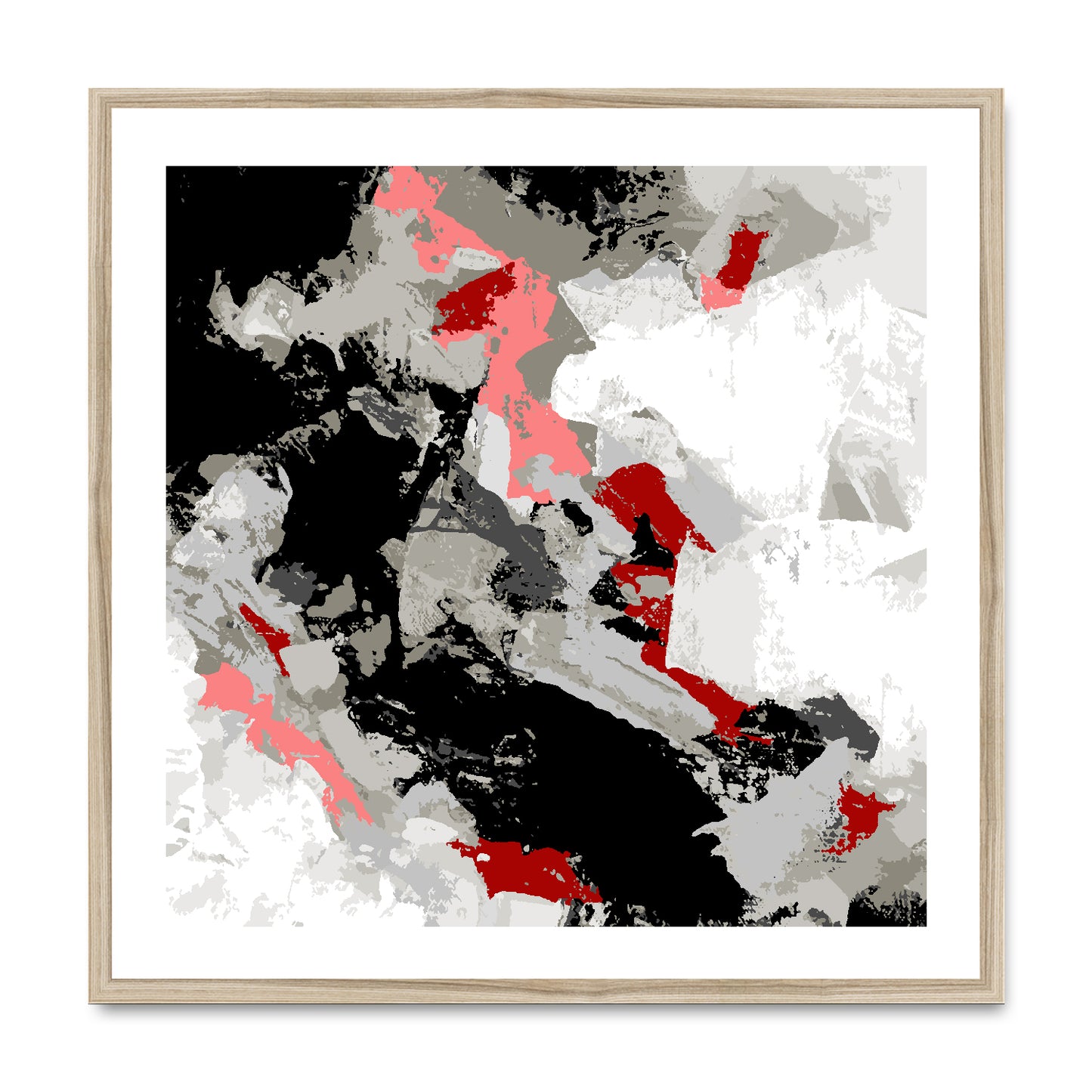 Framed Graphic Art Print, White Mat - 8x8 12x12 16x16 20x20 24x24 28x28 inches | FPS-1190-7690