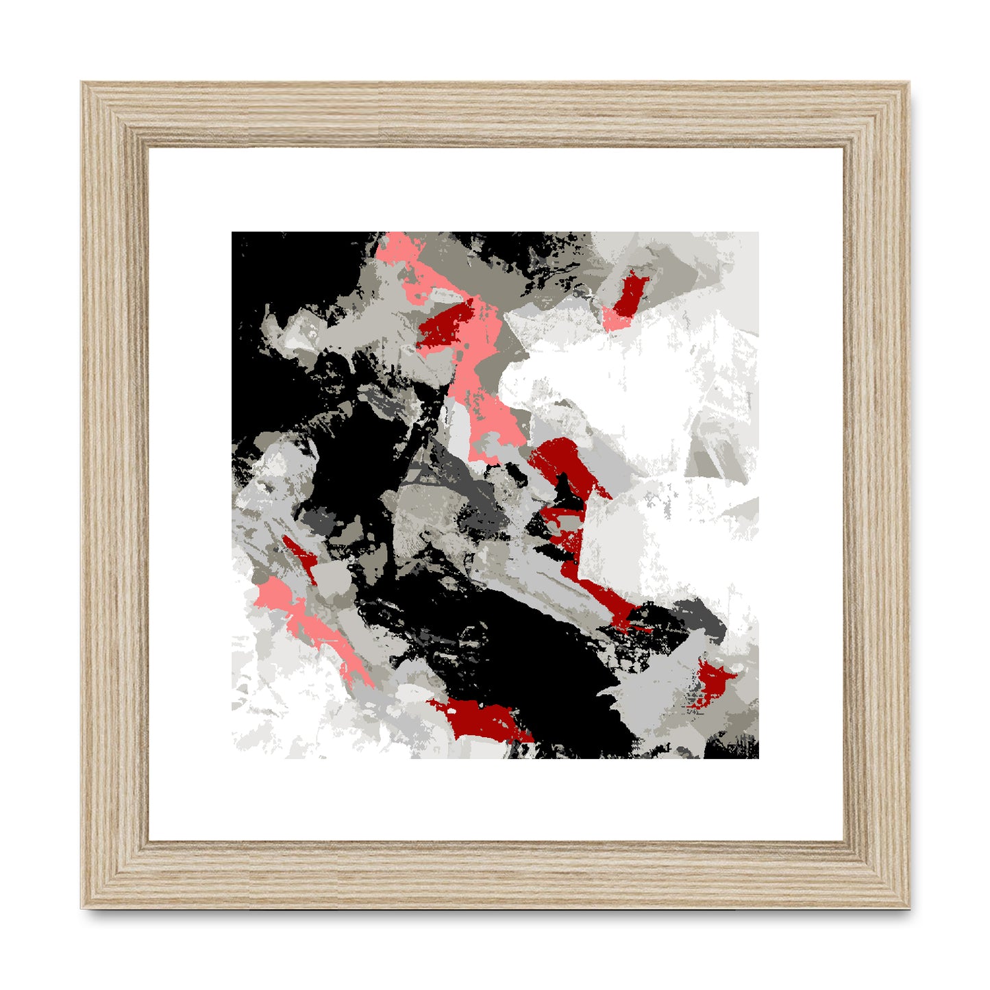 Framed Graphic Art Print, White Mat - 8x8 12x12 16x16 20x20 24x24 28x28 inches | FPS-1190-7690