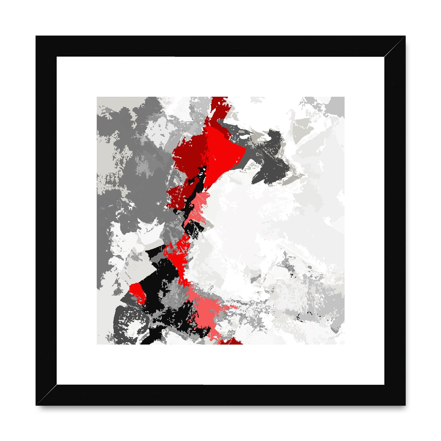 Framed Graphic Art Print, White Mat - 8x8 12x12 16x16 20x20 24x24 28x28 inches | FPS-1190-7691