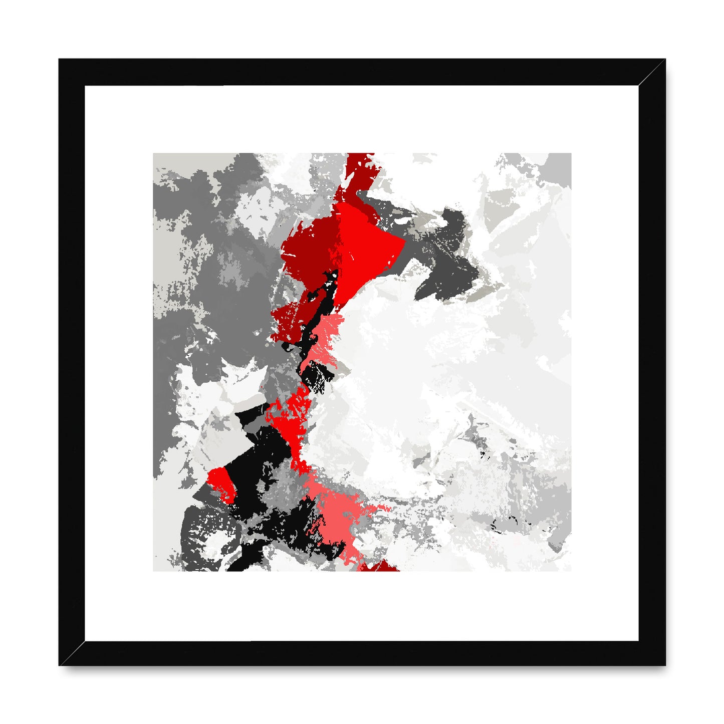 Framed Graphic Art Print, White Mat - 8x8 12x12 16x16 20x20 24x24 28x28 inches | FPS-1190-7691