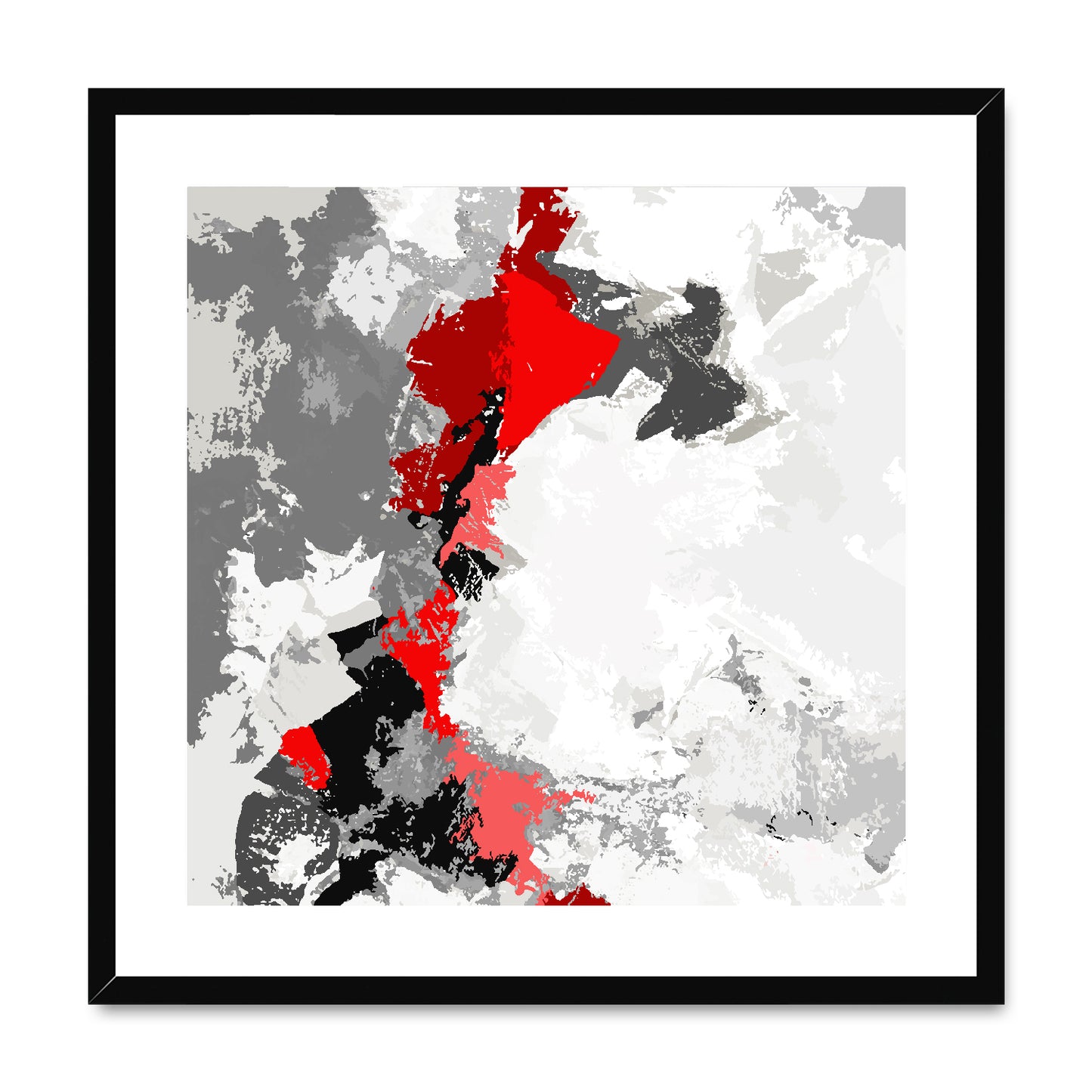 Framed Graphic Art Print, White Mat - 8x8 12x12 16x16 20x20 24x24 28x28 inches | FPS-1190-7691