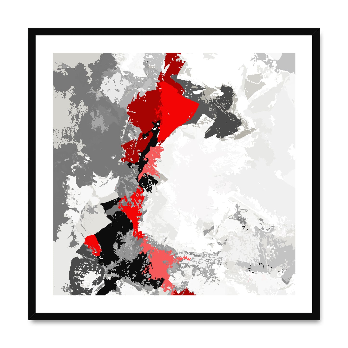 Framed Graphic Art Print, White Mat - 8x8 12x12 16x16 20x20 24x24 28x28 inches | FPS-1190-7691