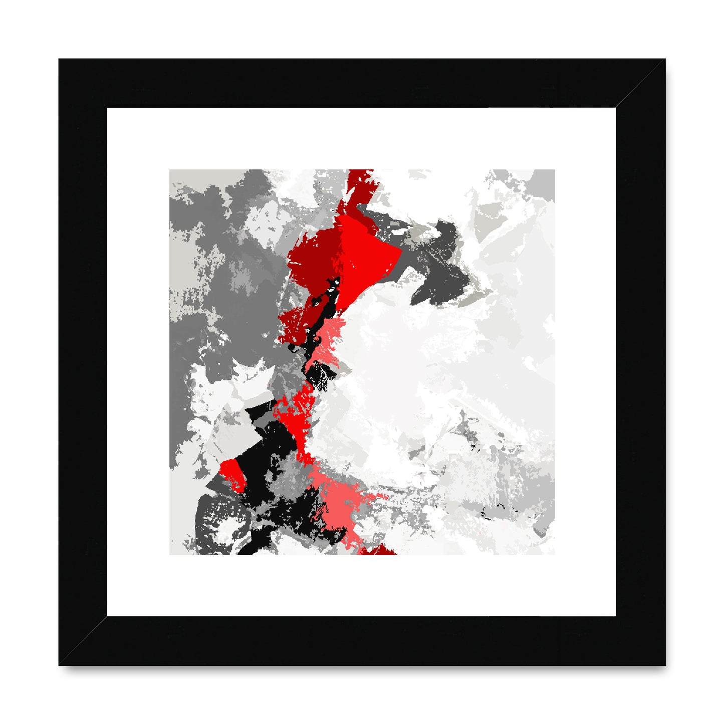 Framed Graphic Art Print, White Mat - 8x8 12x12 16x16 20x20 24x24 28x28 inches | FPS-1190-7691