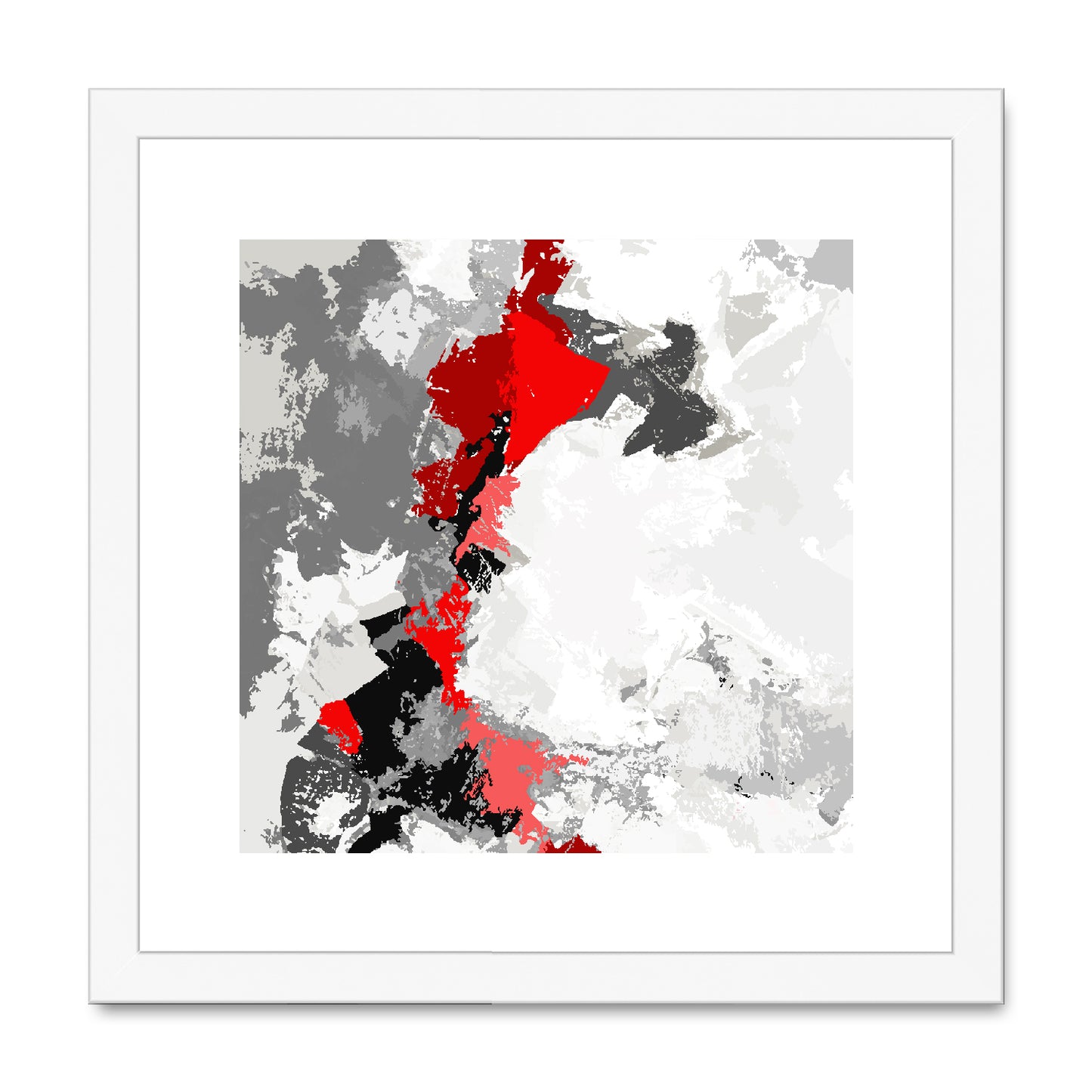 Framed Graphic Art Print, White Mat - 8x8 12x12 16x16 20x20 24x24 28x28 inches | FPS-1190-7691