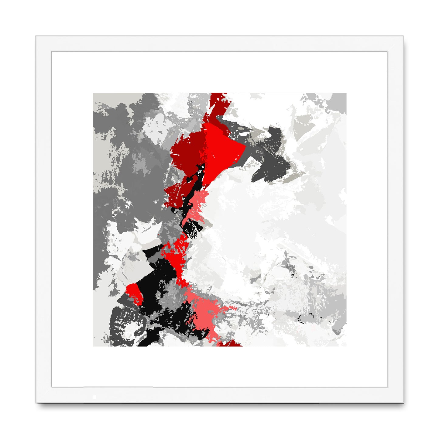 Framed Graphic Art Print, White Mat - 8x8 12x12 16x16 20x20 24x24 28x28 inches | FPS-1190-7691