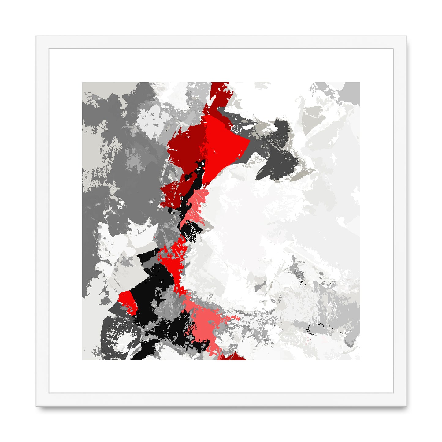 Framed Graphic Art Print, White Mat - 8x8 12x12 16x16 20x20 24x24 28x28 inches | FPS-1190-7691