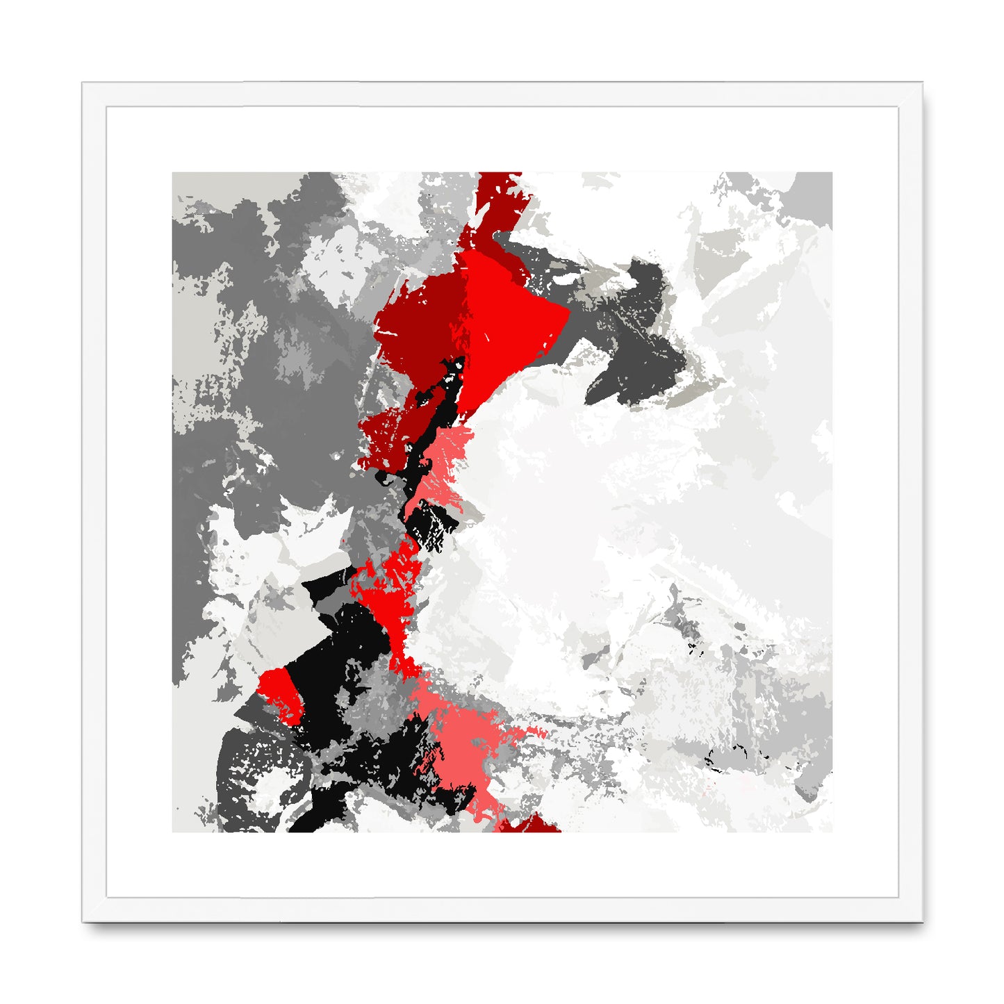 Framed Graphic Art Print, White Mat - 8x8 12x12 16x16 20x20 24x24 28x28 inches | FPS-1190-7691