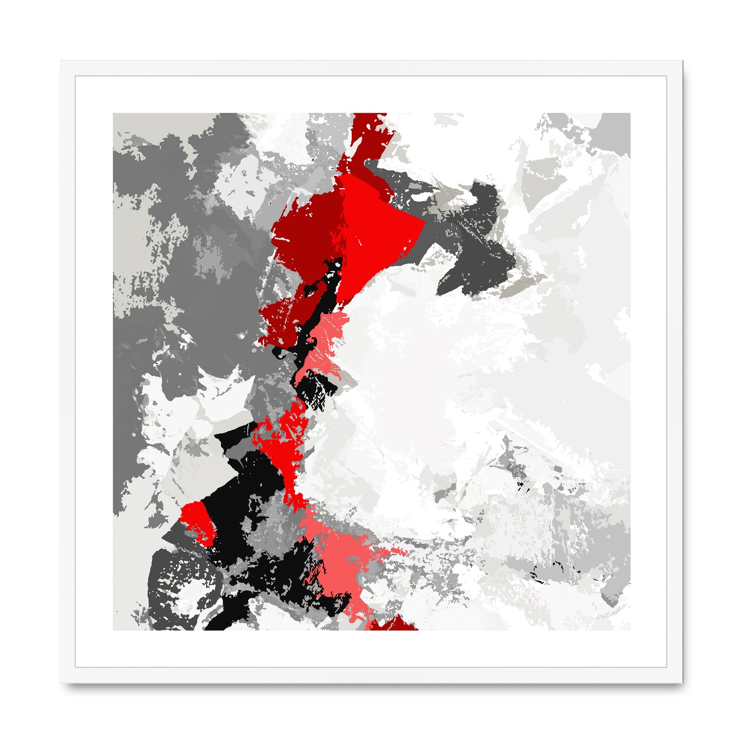 Framed Graphic Art Print, White Mat - 8x8 12x12 16x16 20x20 24x24 28x28 inches | FPS-1190-7691