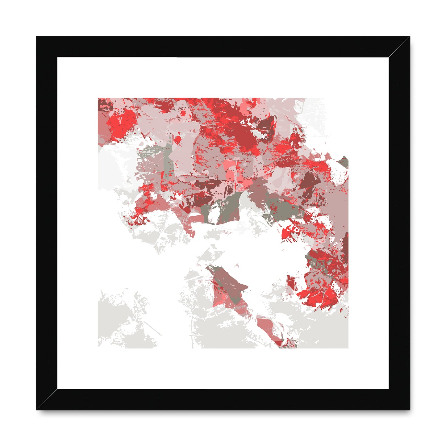 Framed Graphic Art Print, White Mat - 8x8 12x12 16x16 20x20 24x24 28x28 inches | FPS-1190-7693