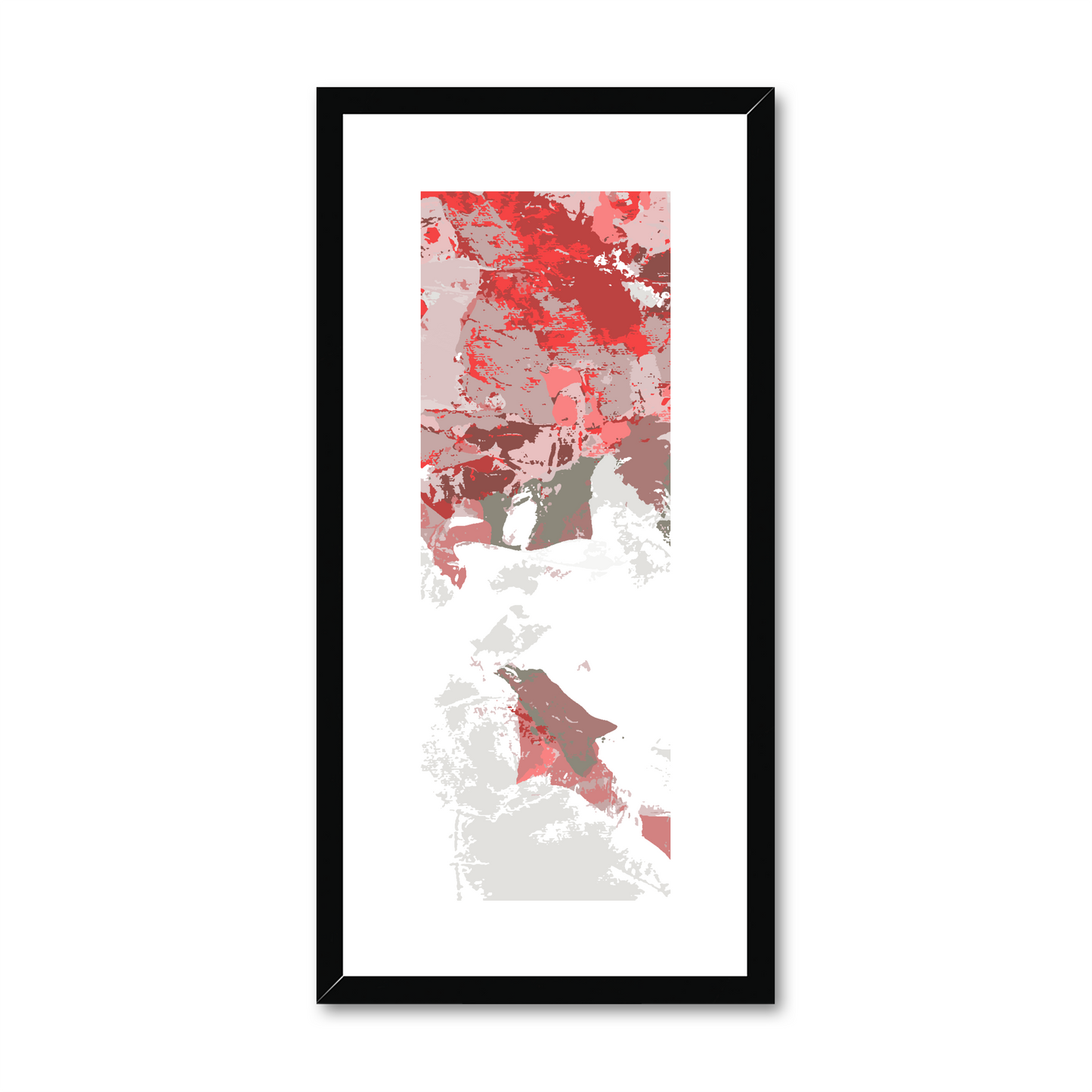 Framed Graphic Art Print, White Mat - 12x24 inches | FP-1190-7693