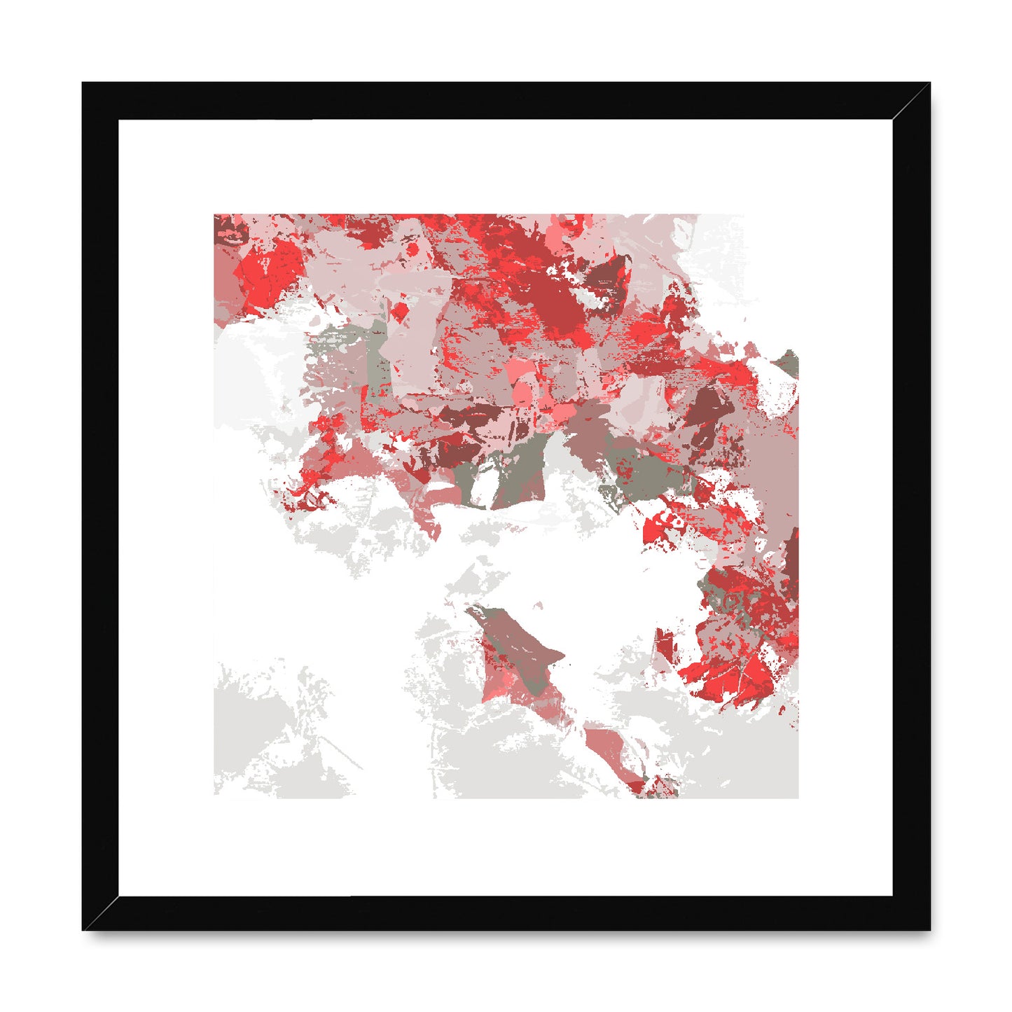 Framed Graphic Art Print, White Mat - 8x8 12x12 16x16 20x20 24x24 28x28 inches | FPS-1190-7693