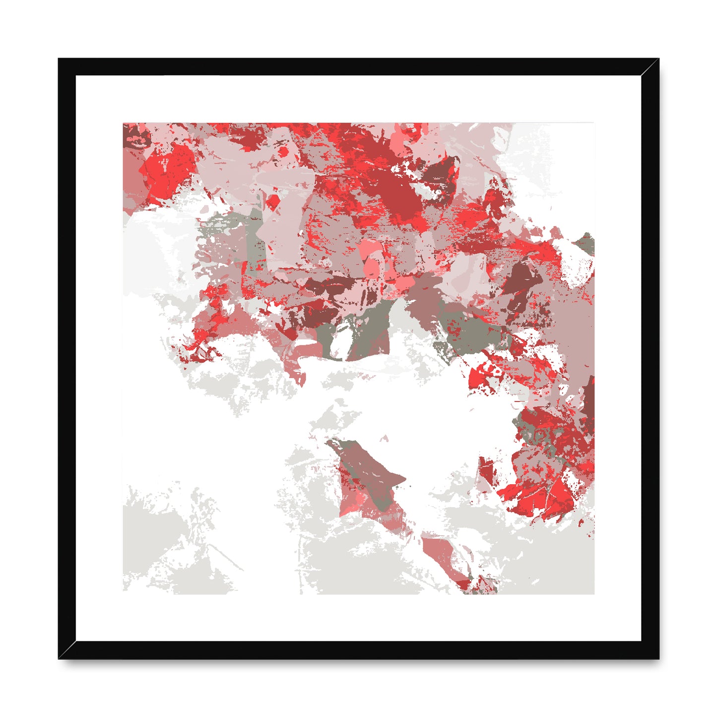 Framed Graphic Art Print, White Mat - 8x8 12x12 16x16 20x20 24x24 28x28 inches | FPS-1190-7693