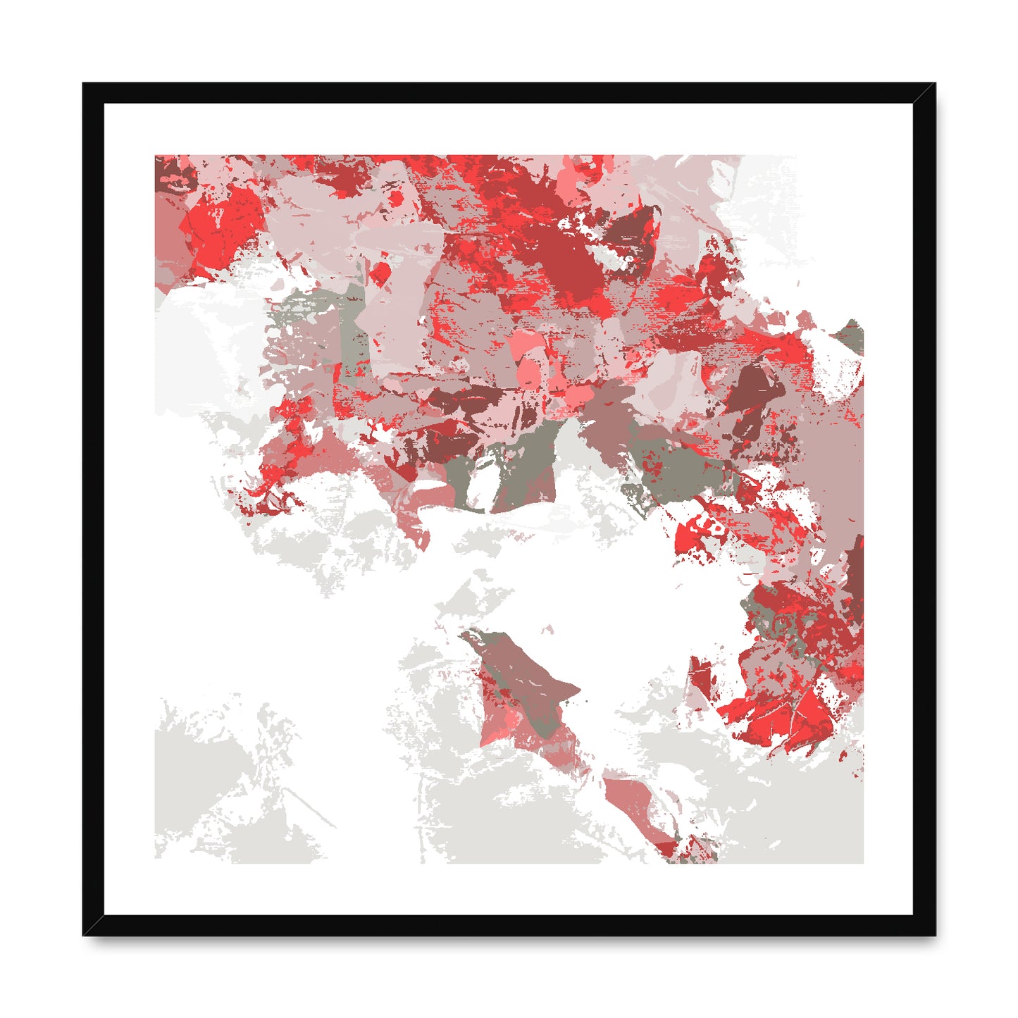 Framed Graphic Art Print, White Mat - 8x8 12x12 16x16 20x20 24x24 28x28 inches | FPS-1190-7693