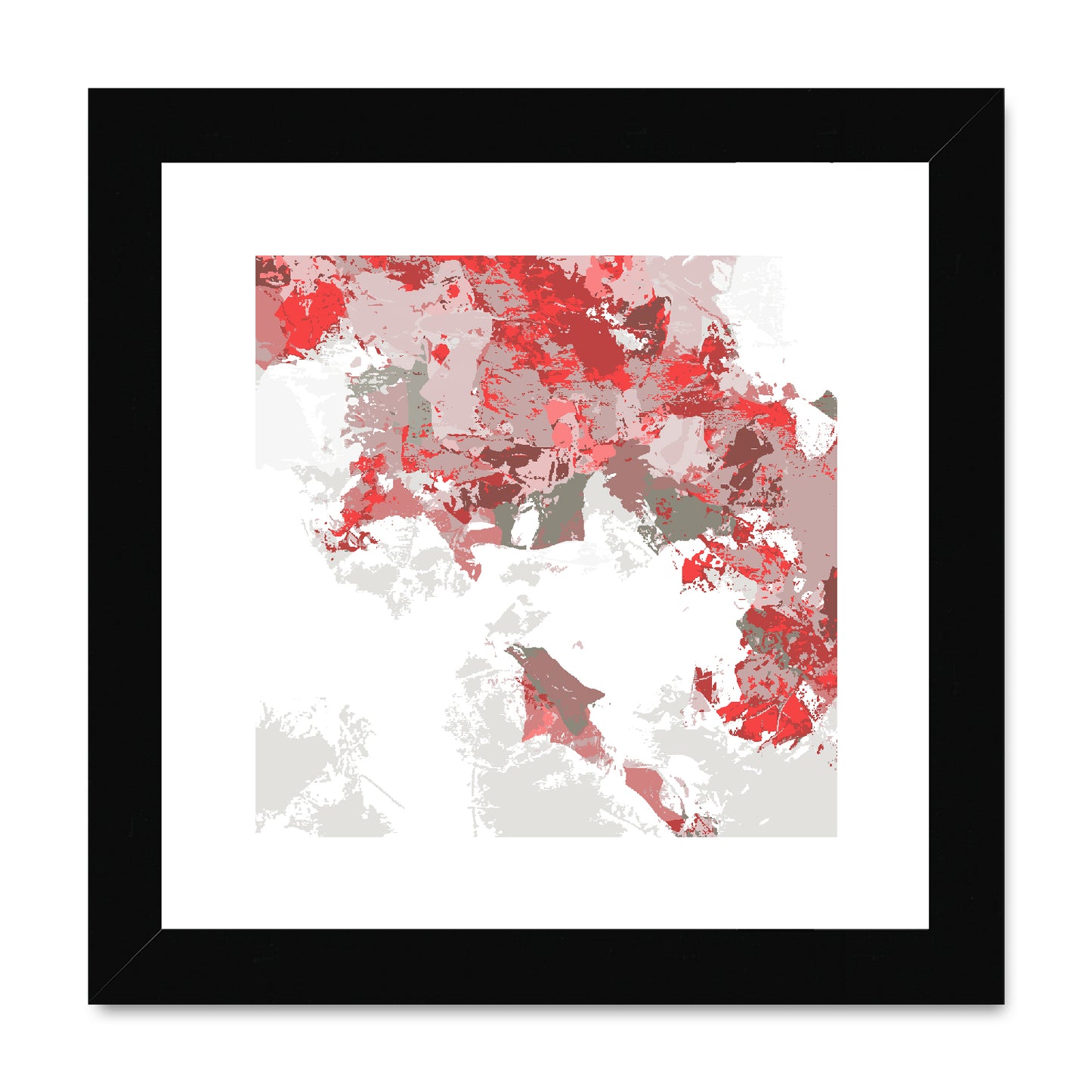 Framed Graphic Art Print, White Mat - 8x8 12x12 16x16 20x20 24x24 28x28 inches | FPS-1190-7693