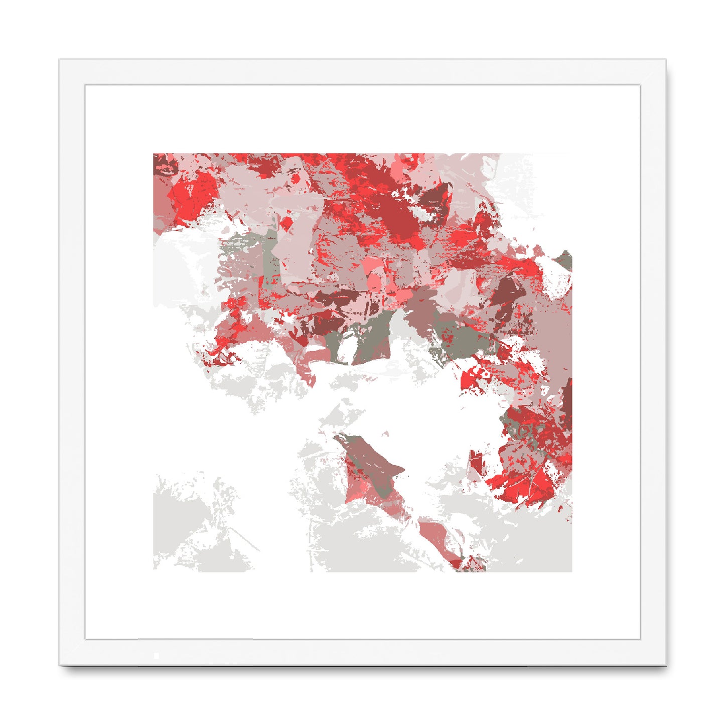 Framed Graphic Art Print, White Mat - 8x8 12x12 16x16 20x20 24x24 28x28 inches | FPS-1190-7693