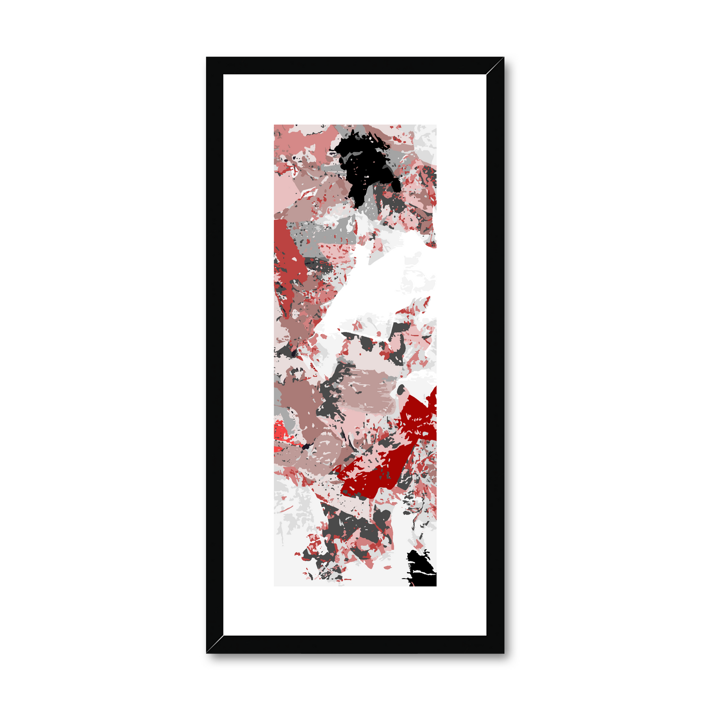 Framed Graphic Art Print, White Mat - 12x24 inches | FP-1190-7695