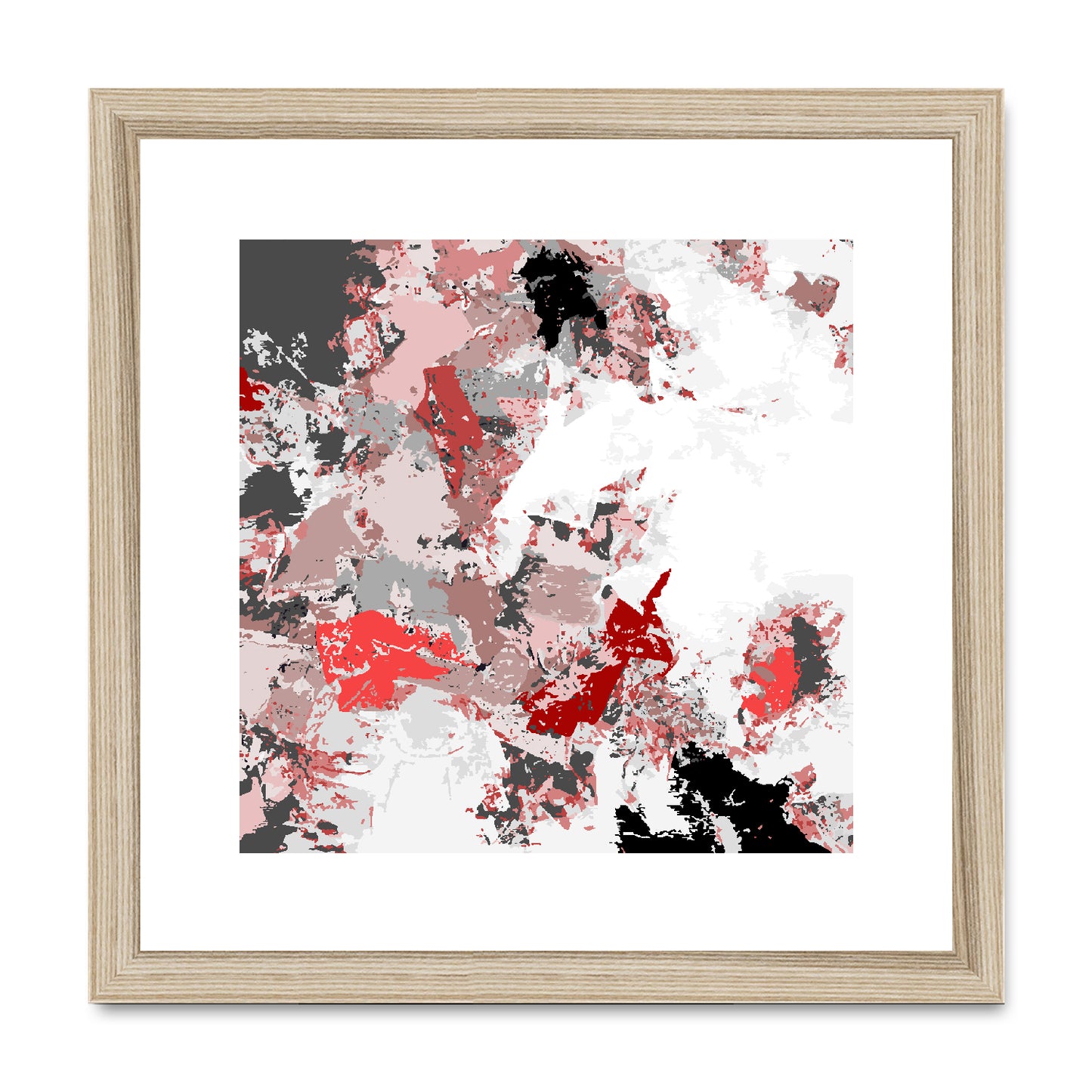 Framed Graphic Art Print, White Mat - 8x8 12x12 16x16 20x20 24x24 28x28 inches | FPS-1190-7695