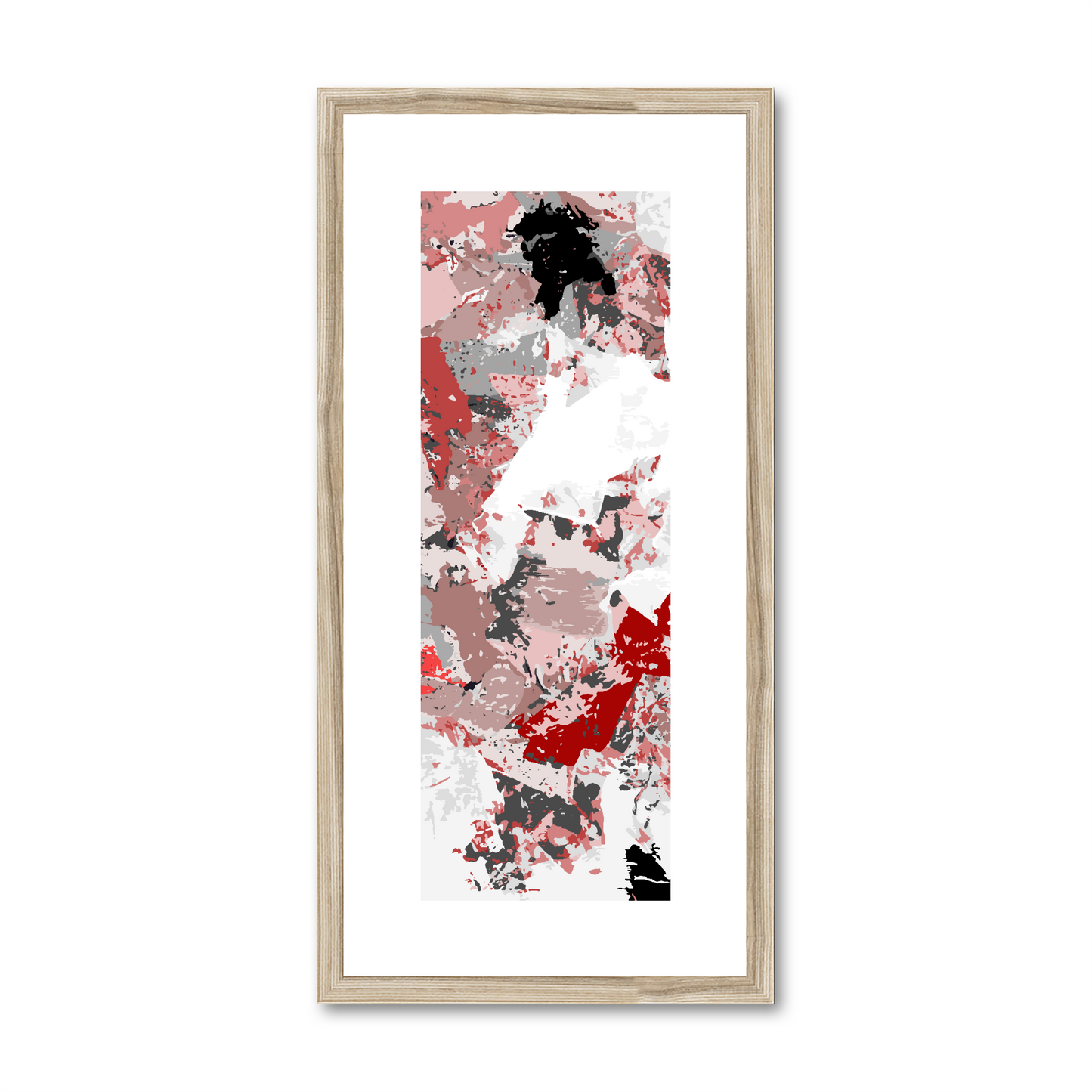 Framed Graphic Art Print, White Mat - 12x24 inches | FP-1190-7695