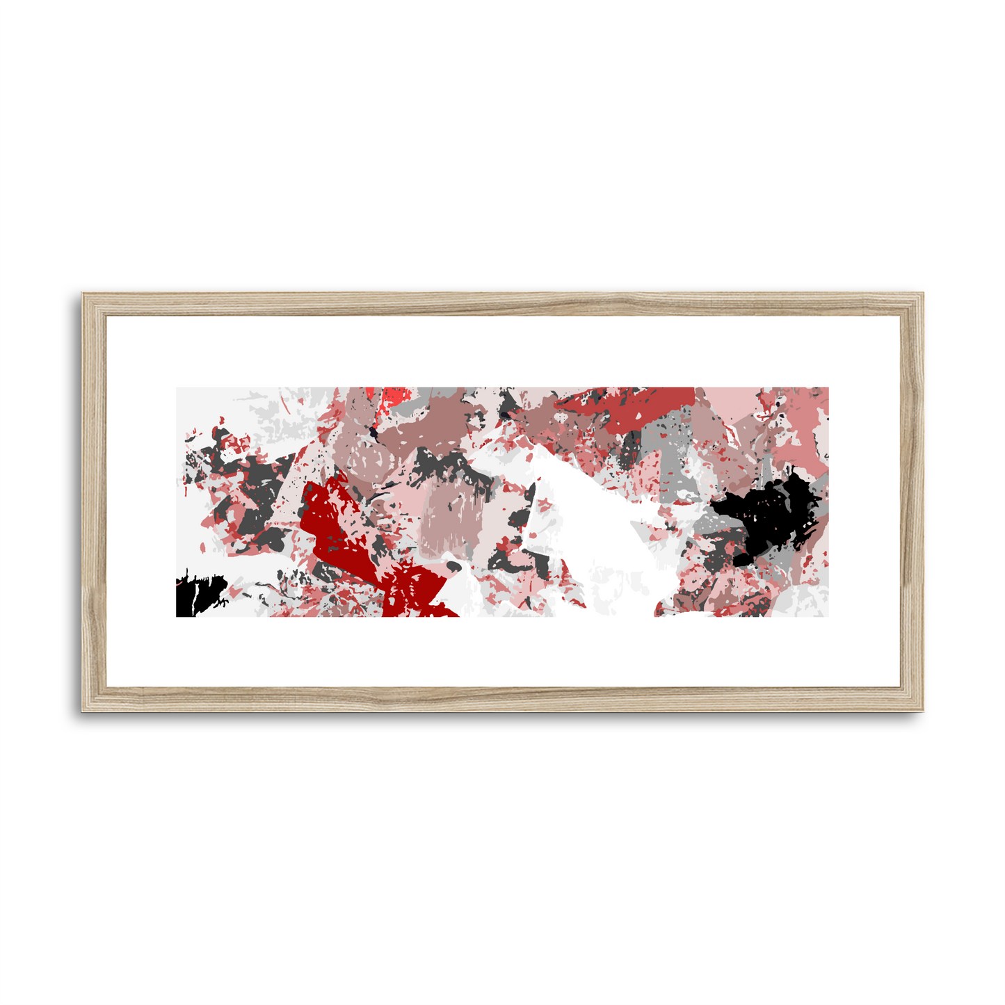Framed Graphic Art Print, White Mat - 12x24 inches | FP-1190-7695