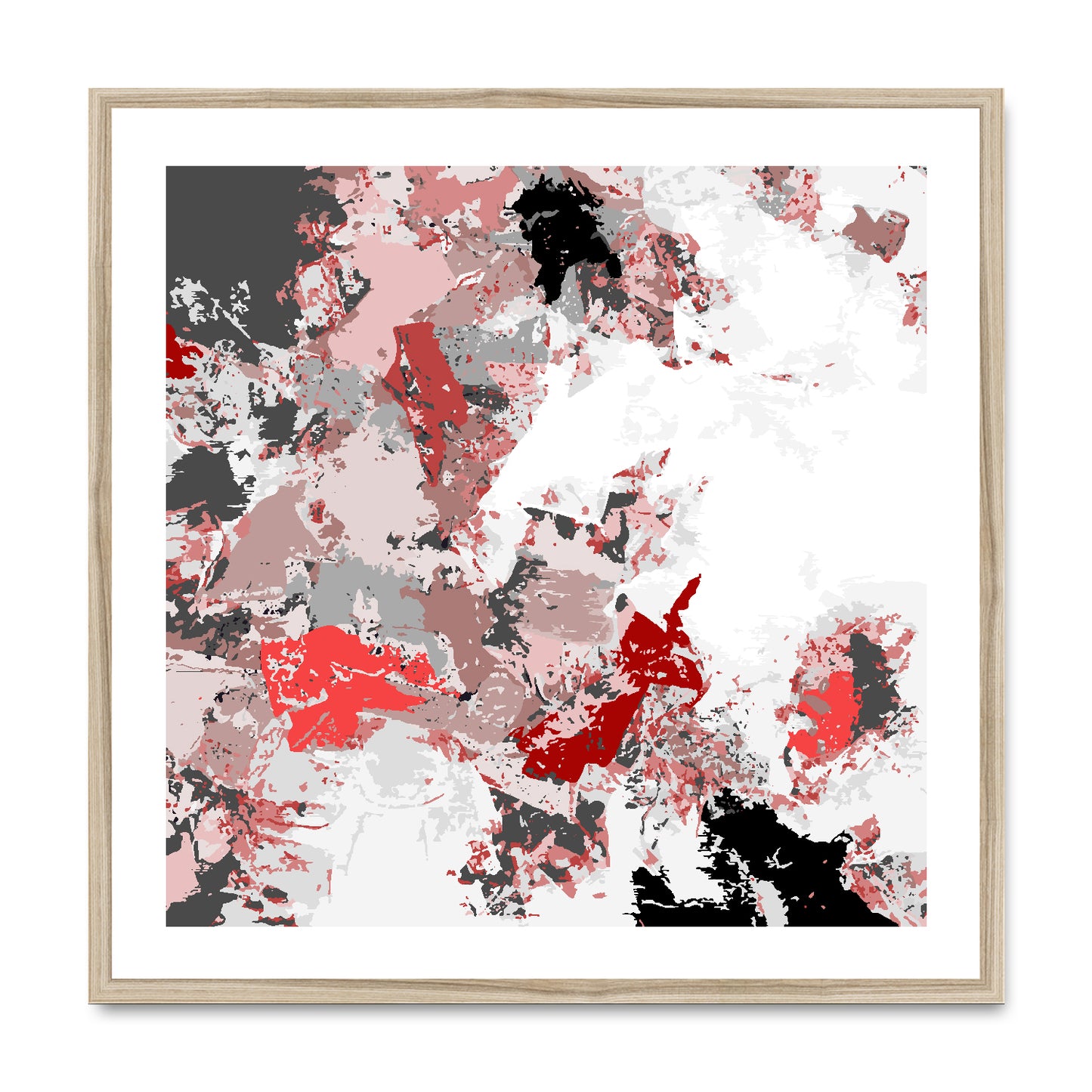 Framed Graphic Art Print, White Mat - 8x8 12x12 16x16 20x20 24x24 28x28 inches | FPS-1190-7695