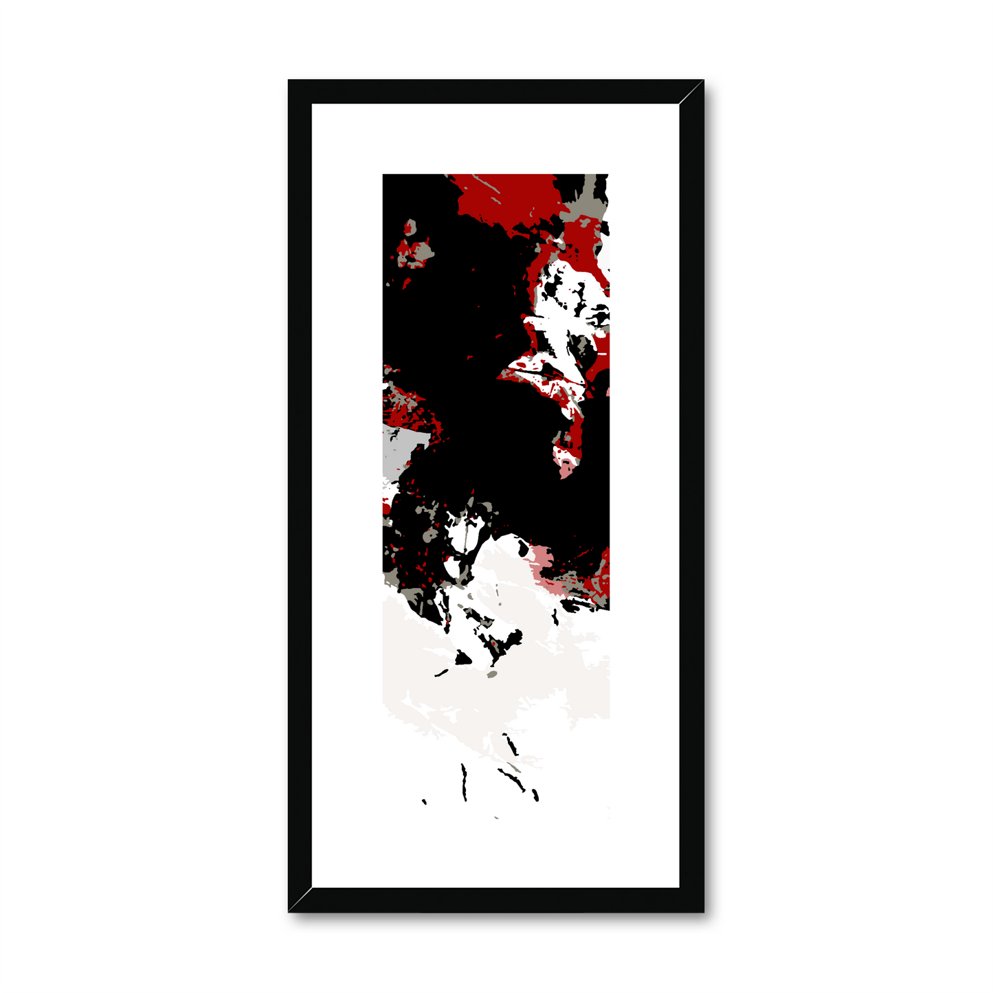 Framed Graphic Art Print, White Mat - 12x24 inches | FP-1190-7696