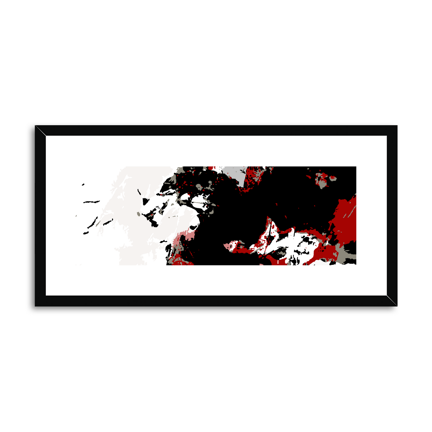 Framed Graphic Art Print, White Mat - 12x24 inches | FP-1190-7696