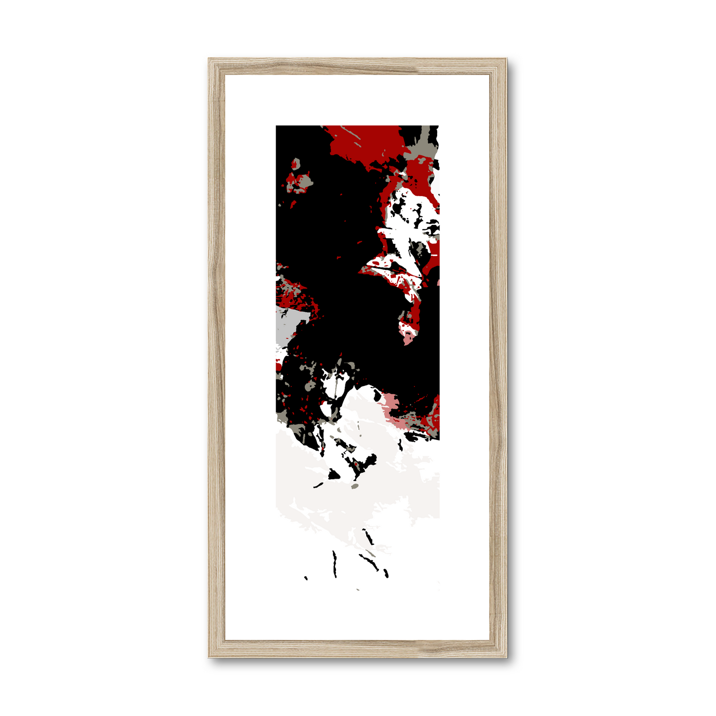 Framed Graphic Art Print, White Mat - 12x24 inches | FP-1190-7696