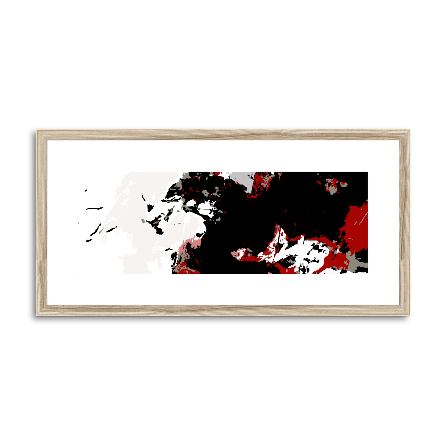 Framed Graphic Art Print, White Mat - 12x24 inches | FP-1190-7696