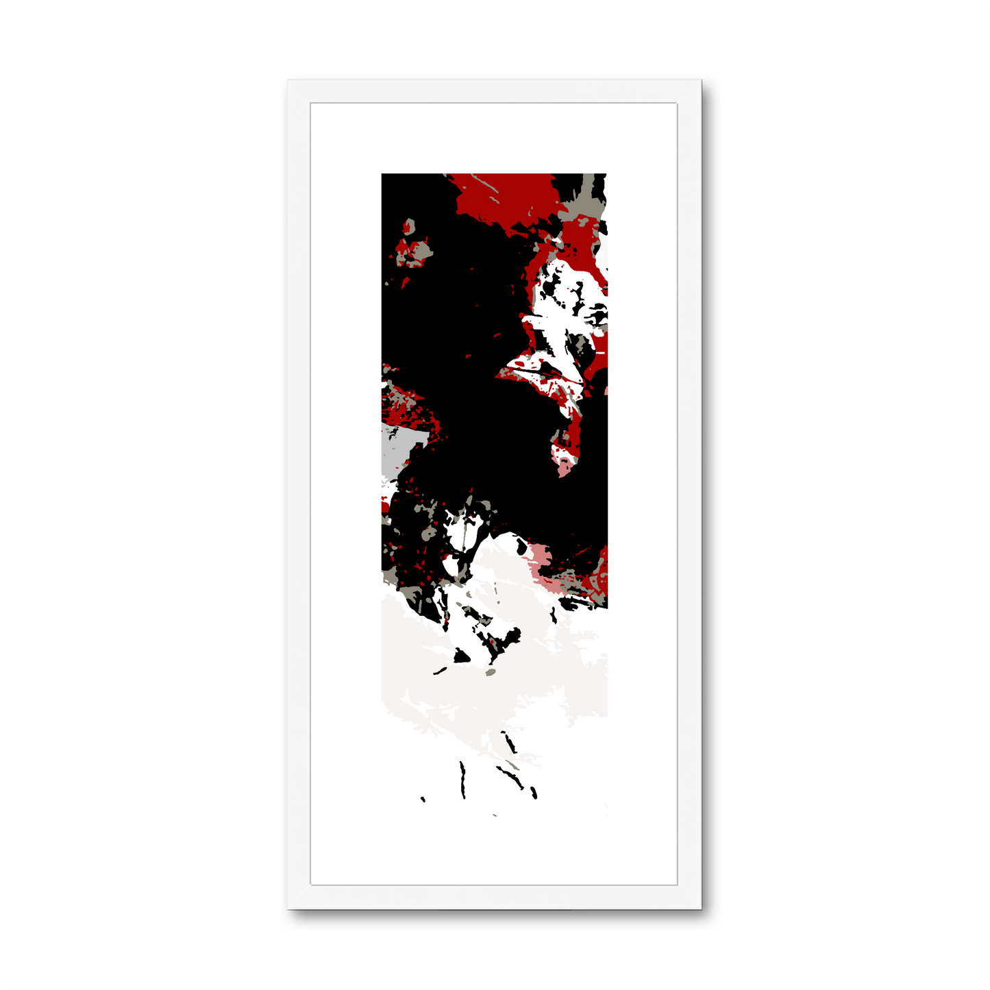 Framed Graphic Art Print, White Mat - 12x24 inches | FP-1190-7696