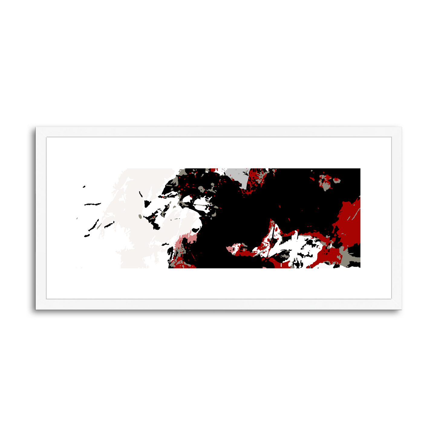 Framed Graphic Art Print, White Mat - 12x24 inches | FP-1190-7696