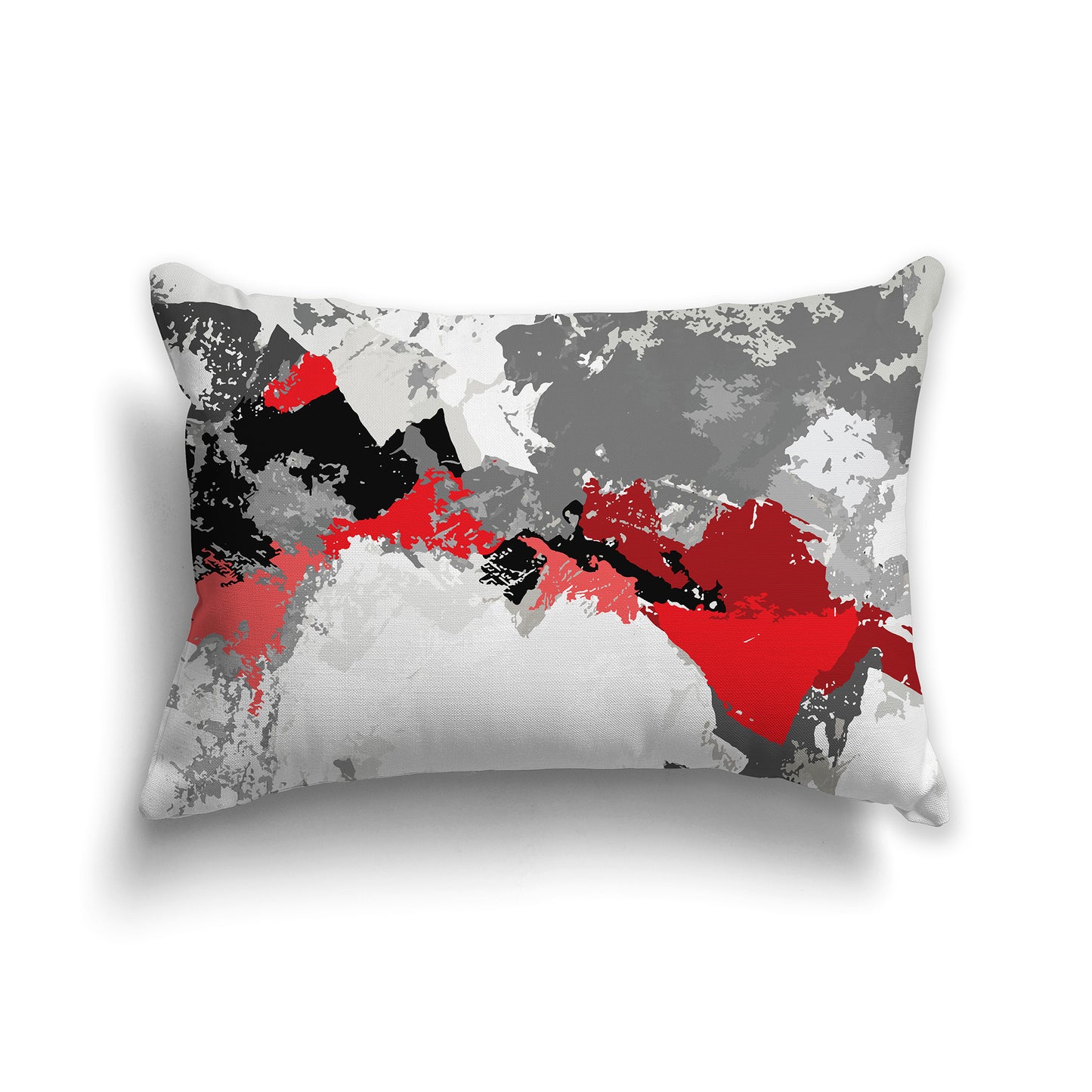 Lumbar Throw Pillow featuring graphic art from the Cherry Orchard Collection