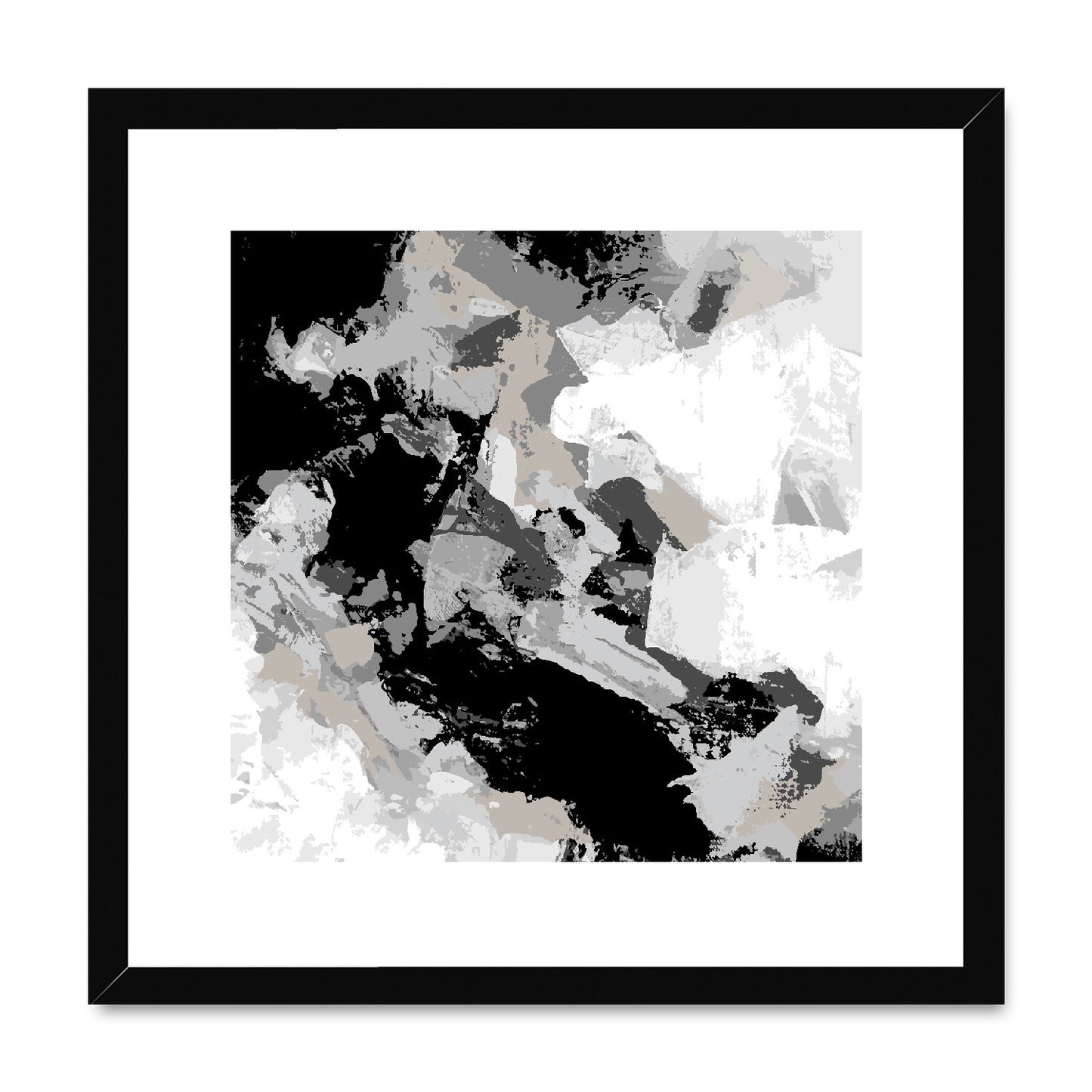 Framed Graphic Art Print, White Mat - 8x8 12x12 16x16 20x20 24x24 28x28 inches | FPS-1200-7690