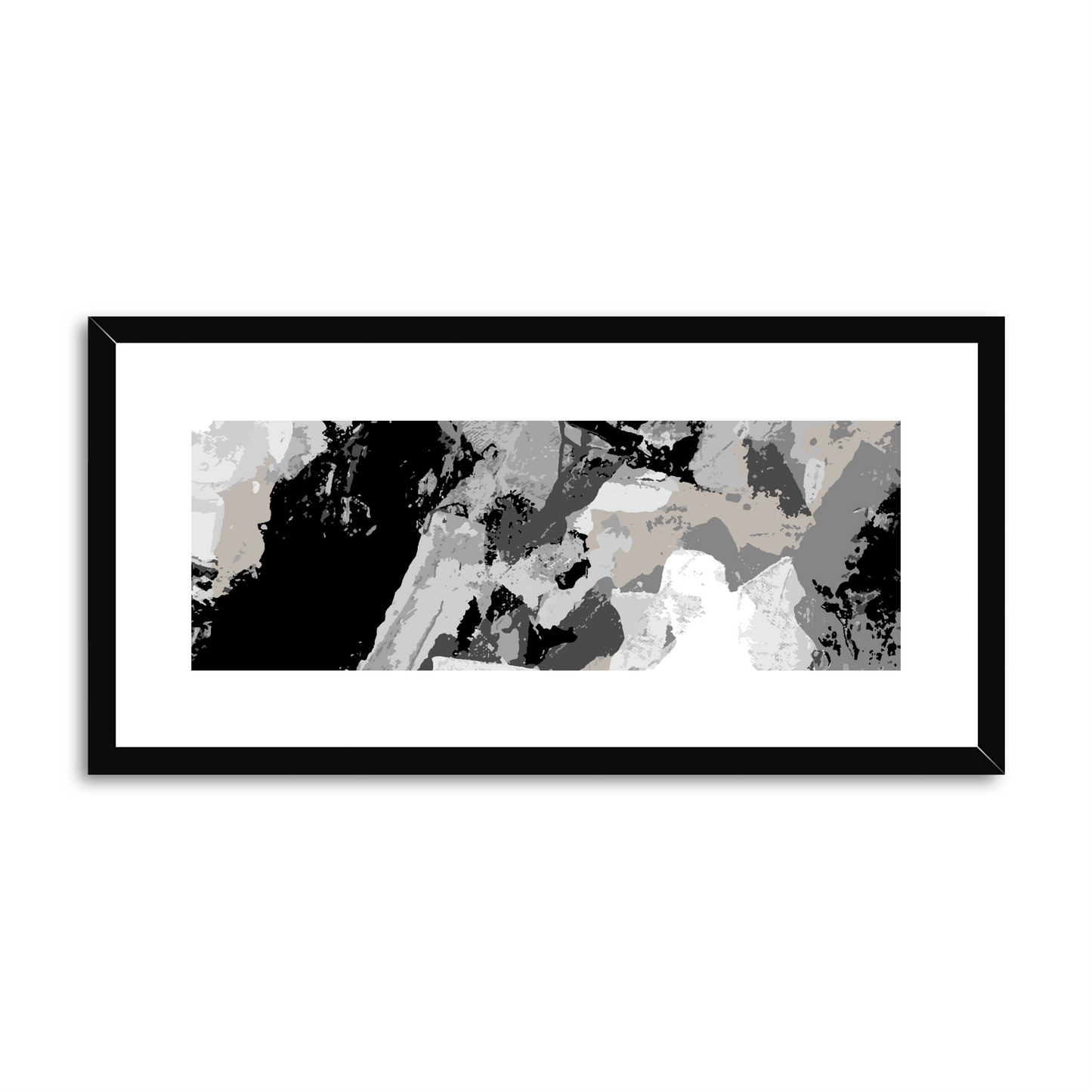 Framed Graphic Art Print, White Mat - 12x24 inches | FP-1200-7690