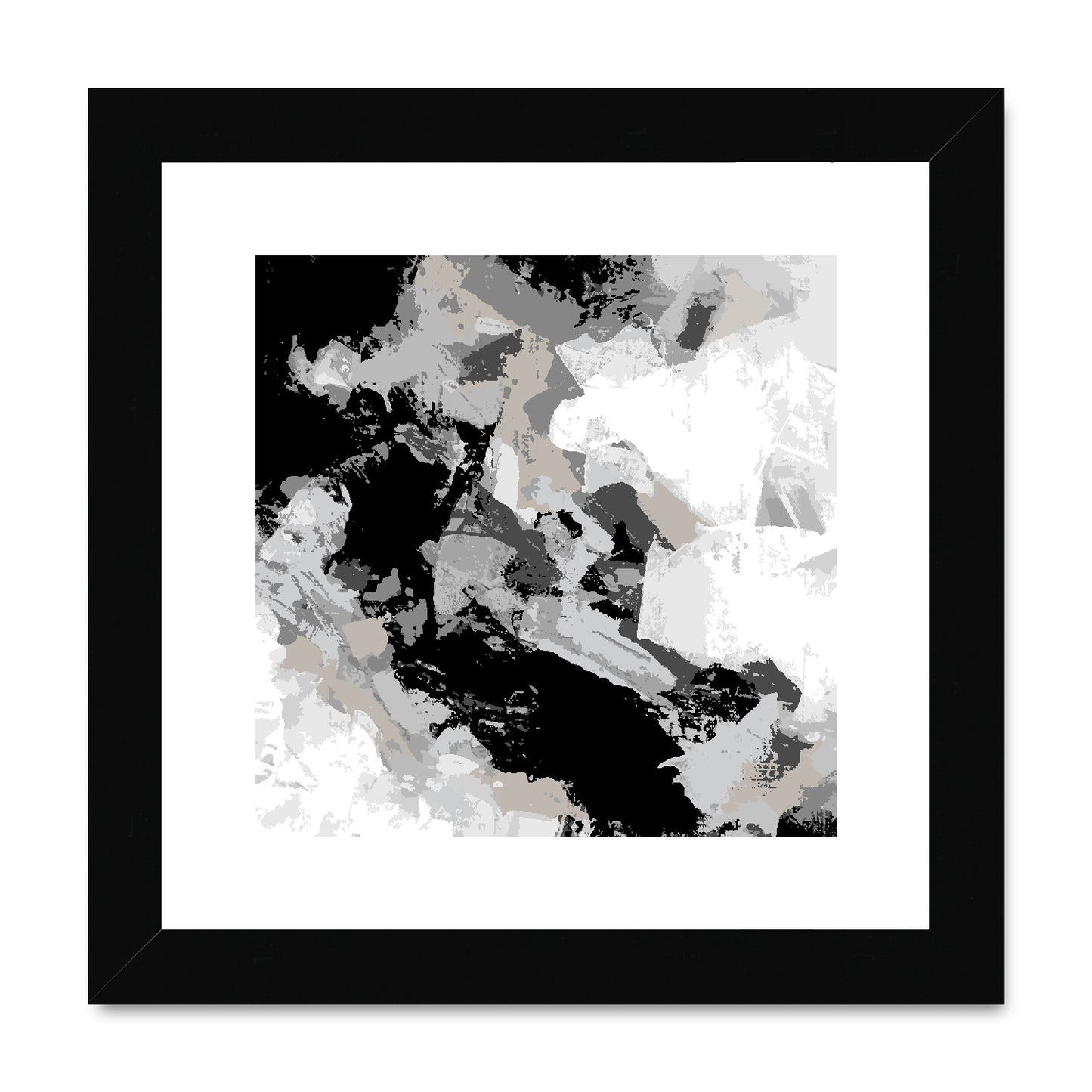 Framed Graphic Art Print, White Mat - 8x8 12x12 16x16 20x20 24x24 28x28 inches | FPS-1200-7690
