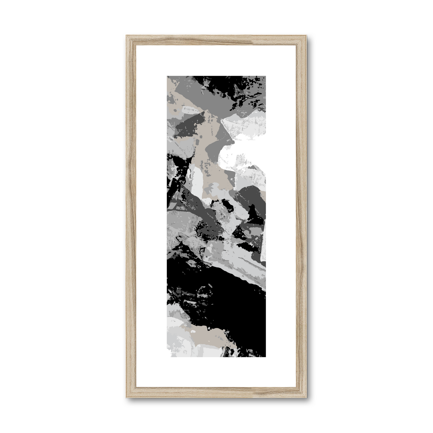 Framed Graphic Art Print, White Mat - 12x24 inches | FP-1200-7690