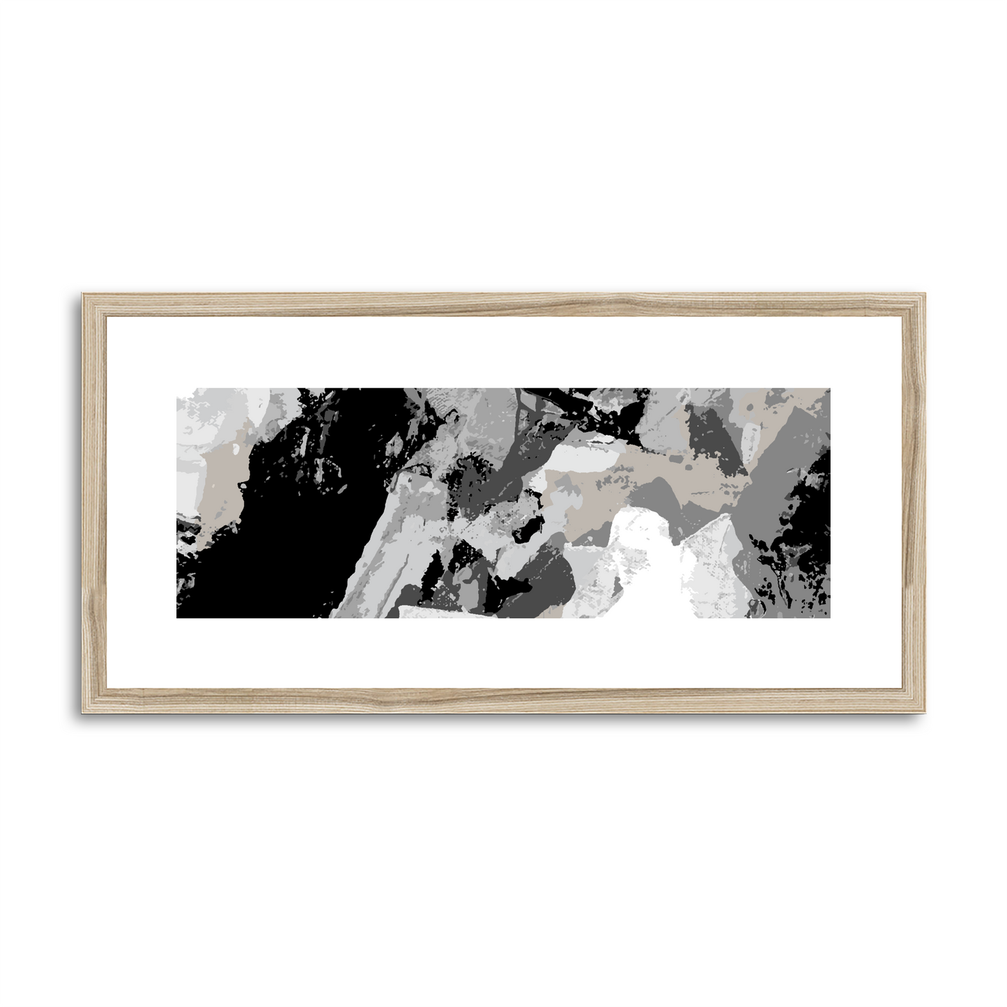 Framed Graphic Art Print, White Mat - 12x24 inches | FP-1200-7690