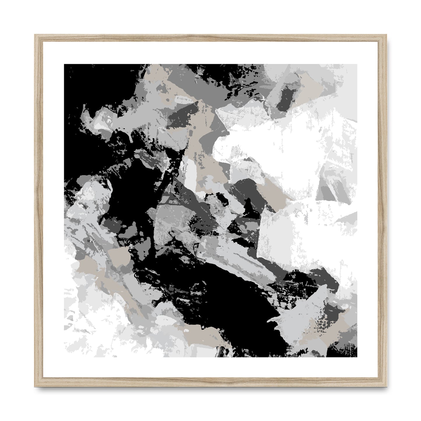 Framed Graphic Art Print, White Mat - 8x8 12x12 16x16 20x20 24x24 28x28 inches | FPS-1200-7690