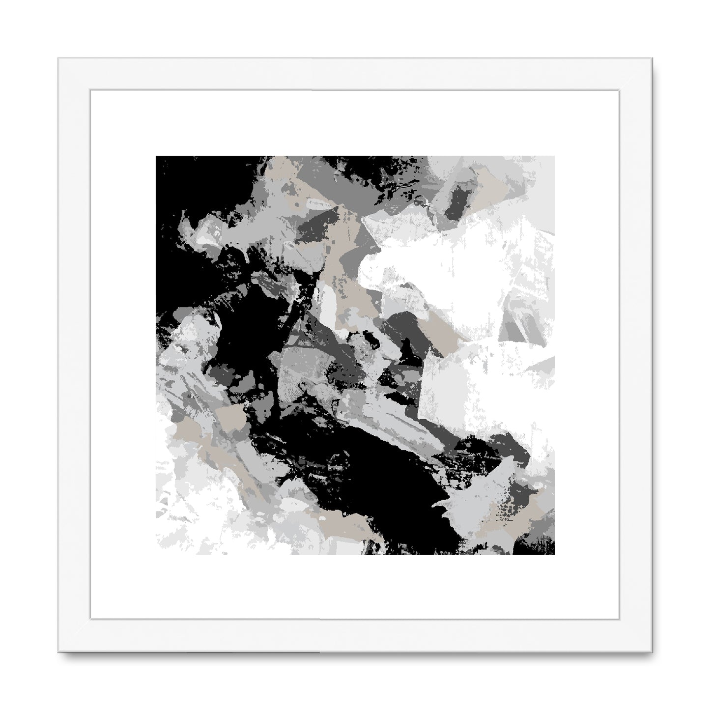 Framed Graphic Art Print, White Mat - 8x8 12x12 16x16 20x20 24x24 28x28 inches | FPS-1200-7690